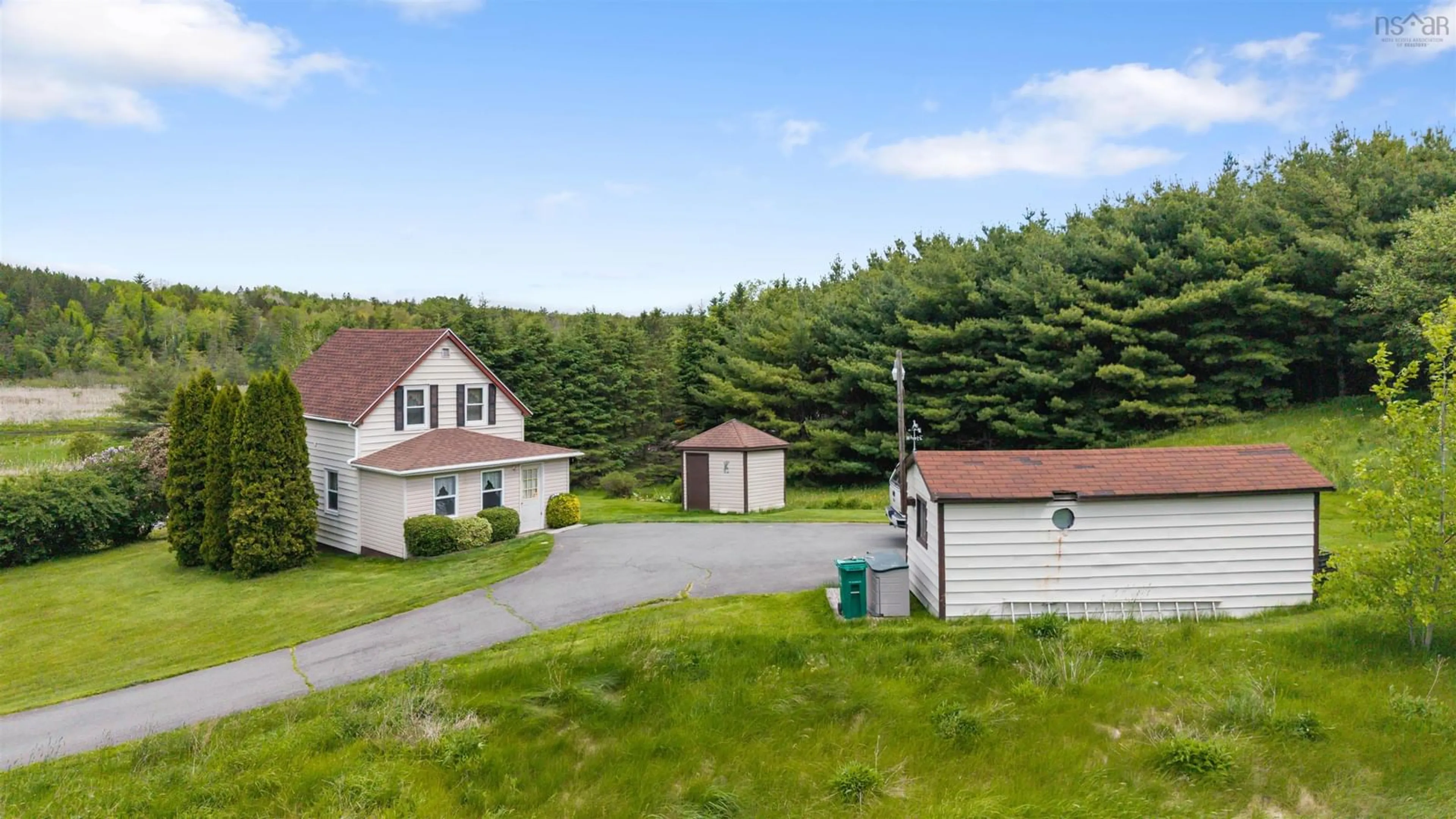 A pic from outside/outdoor area/front of a property/back of a property/a pic from drone, street for 1853 Wentworth Rd, Newport Station Nova Scotia B0N 2B0