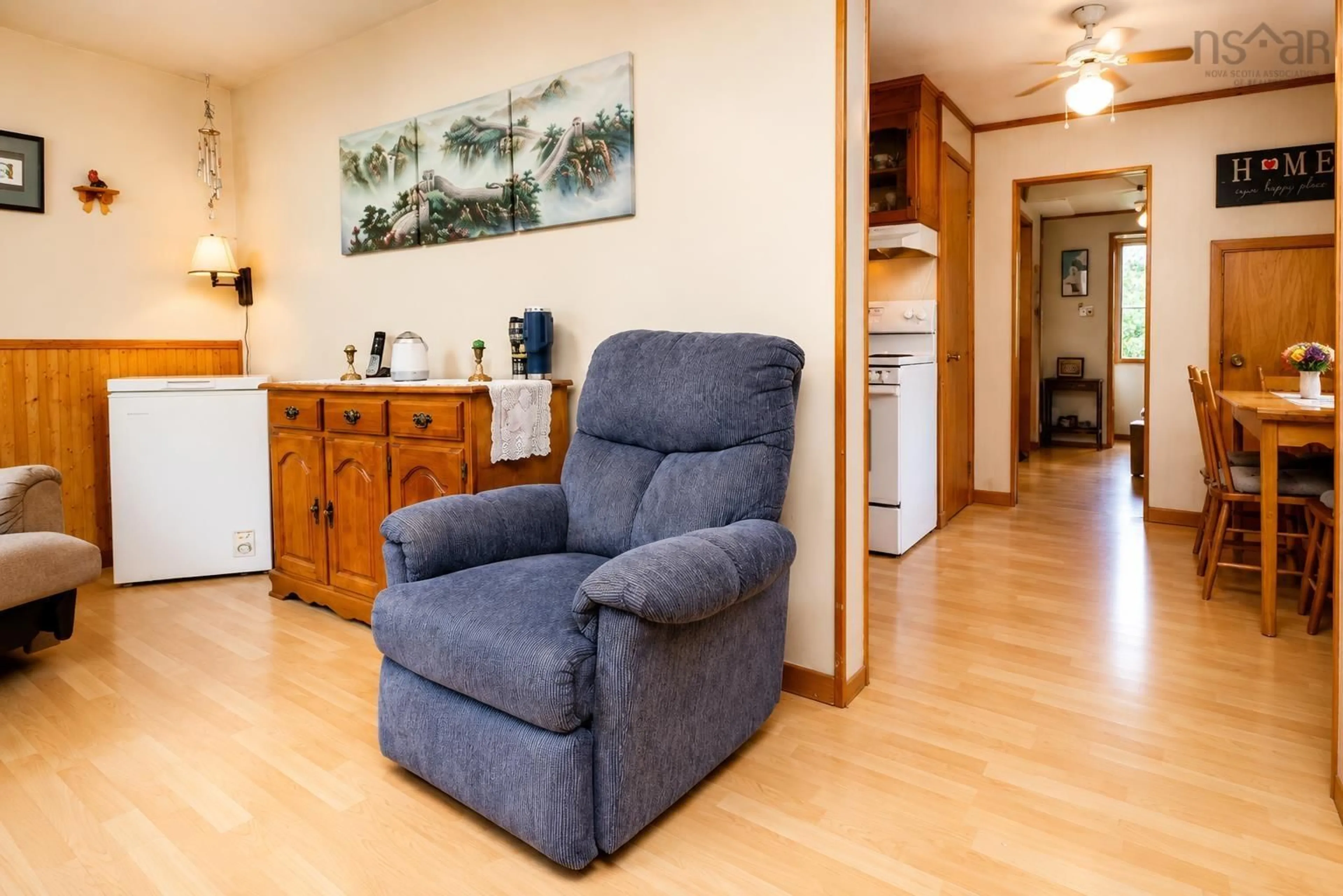 Living room with furniture, wood/laminate floor for 1853 Wentworth Rd, Newport Station Nova Scotia B0N 2B0
