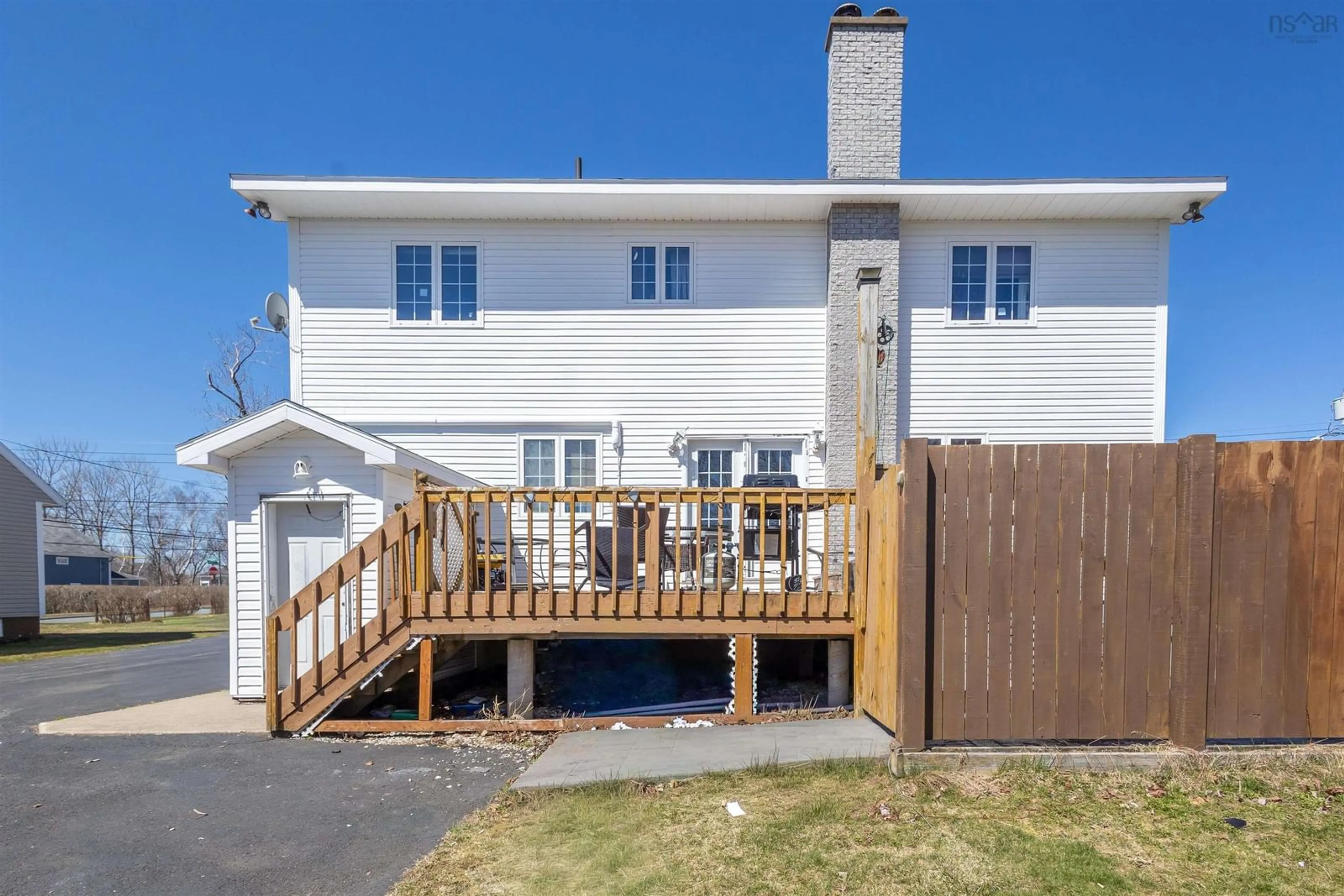 A pic from outside/outdoor area/front of a property/back of a property/a pic from drone, street for 348 Cartier St, Sydney Nova Scotia B1P 4B8