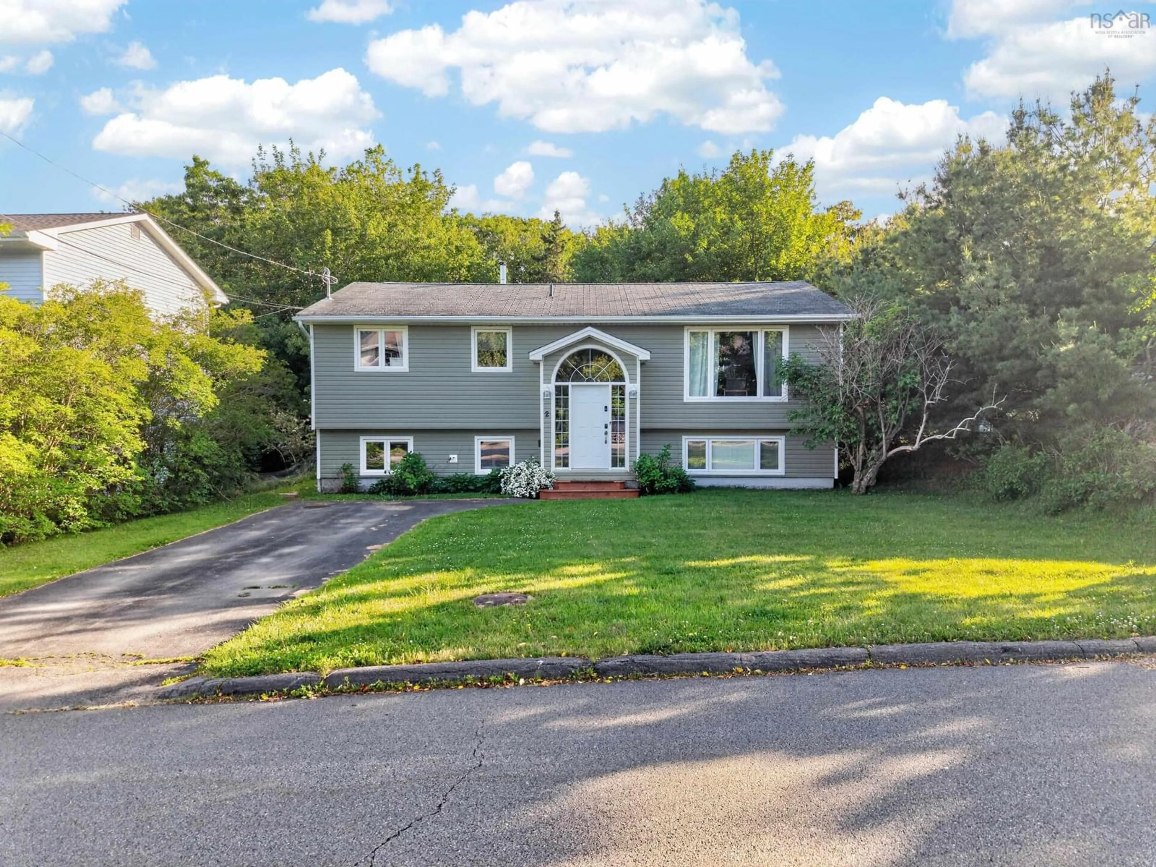 Home with vinyl exterior material, street for 2 Randall St, Dartmouth Nova Scotia B2Y 4K8