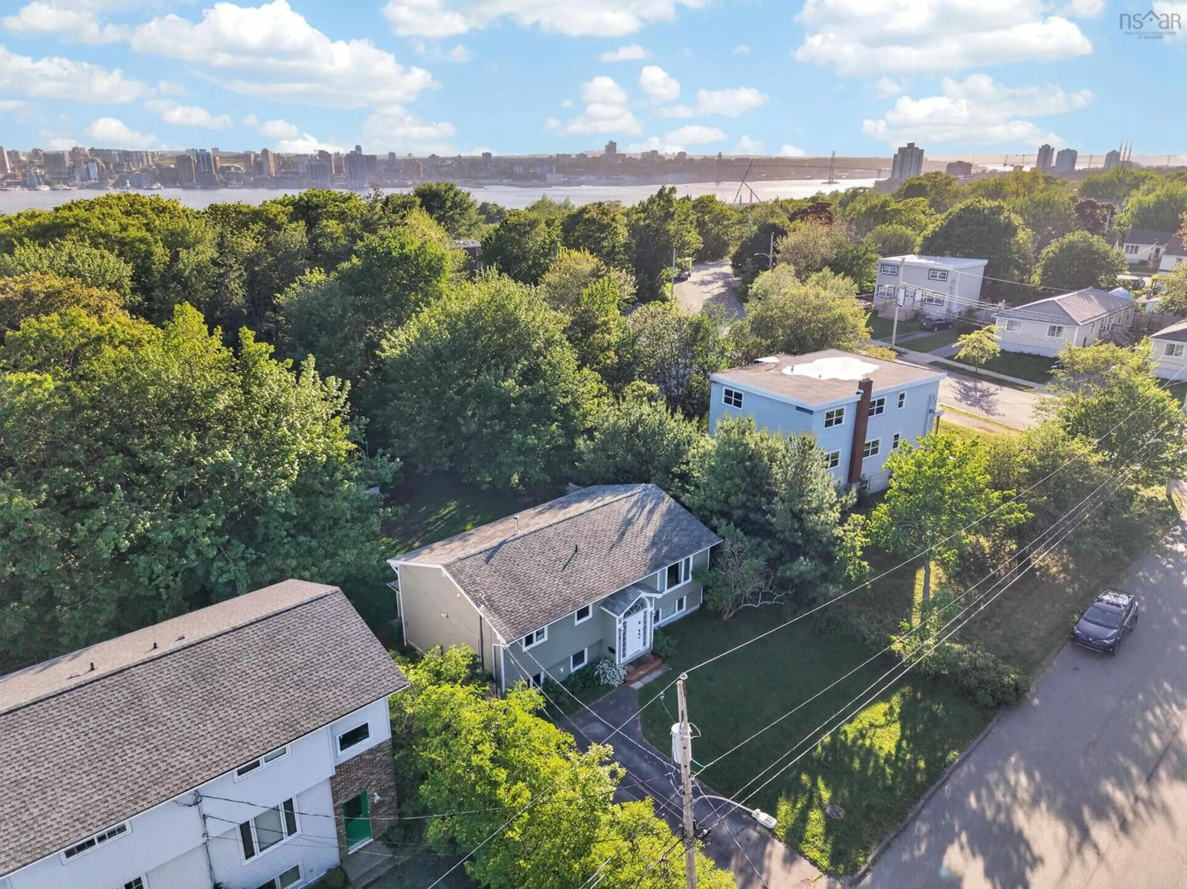 A pic from outside/outdoor area/front of a property/back of a property/a pic from drone, city buildings view from balcony for 2 Randall St, Dartmouth Nova Scotia B2Y 4K8