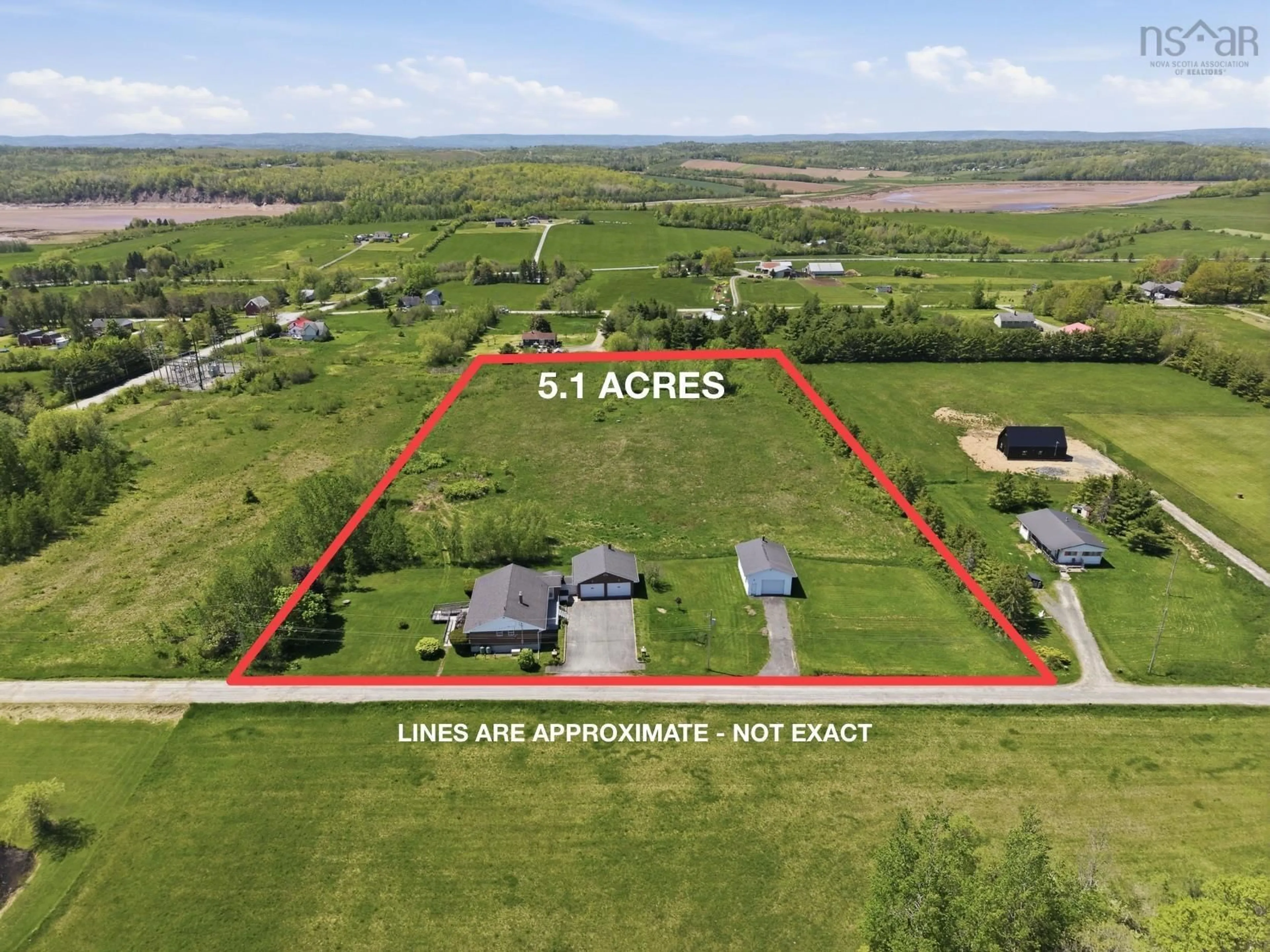 A pic from outside/outdoor area/front of a property/back of a property/a pic from drone, unknown for 21 Hillcrest Lane, Upper Burlington Nova Scotia B0N 2A0