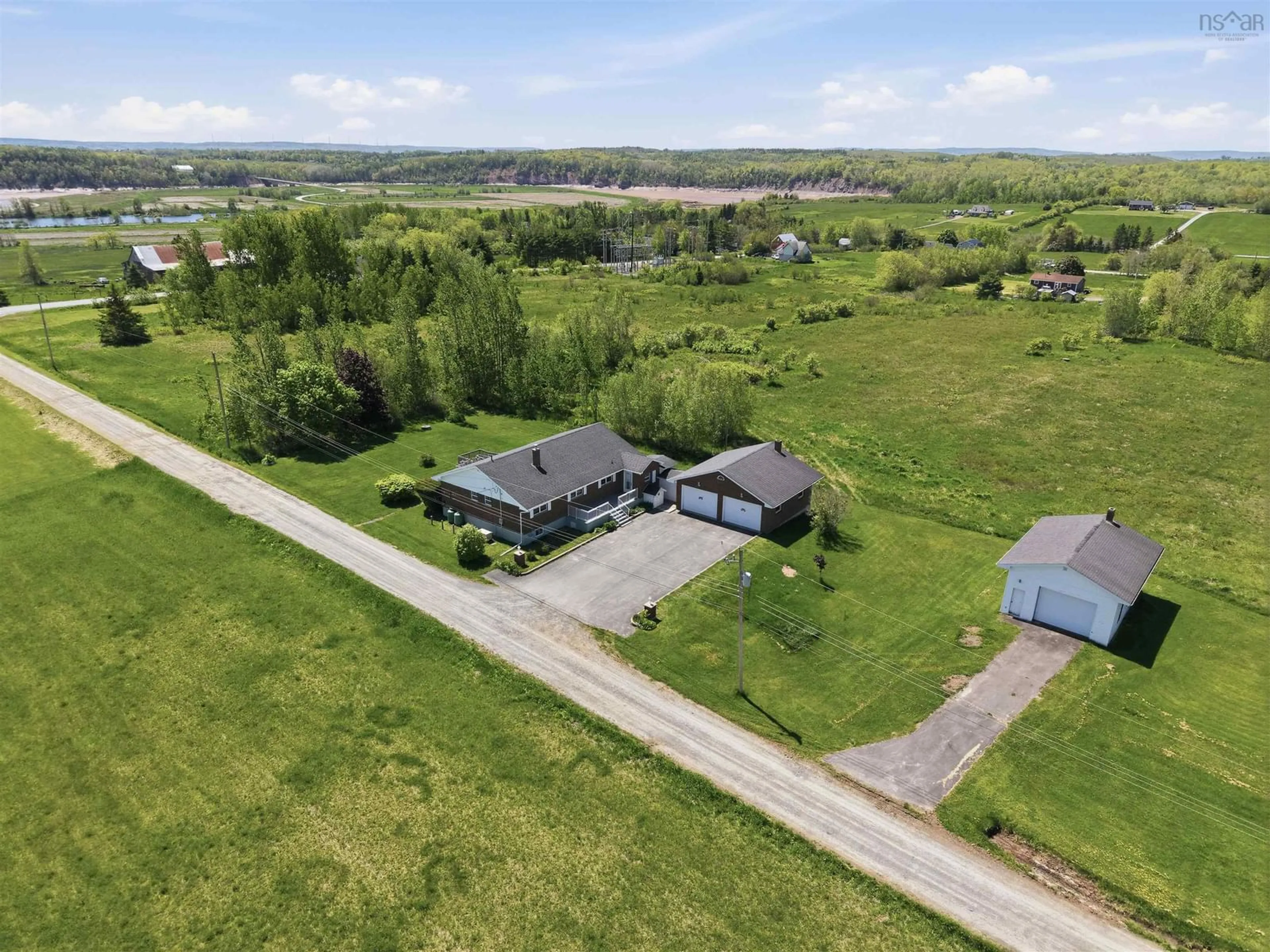 A pic from outside/outdoor area/front of a property/back of a property/a pic from drone, unknown for 21 Hillcrest Lane, Upper Burlington Nova Scotia B0N 2A0