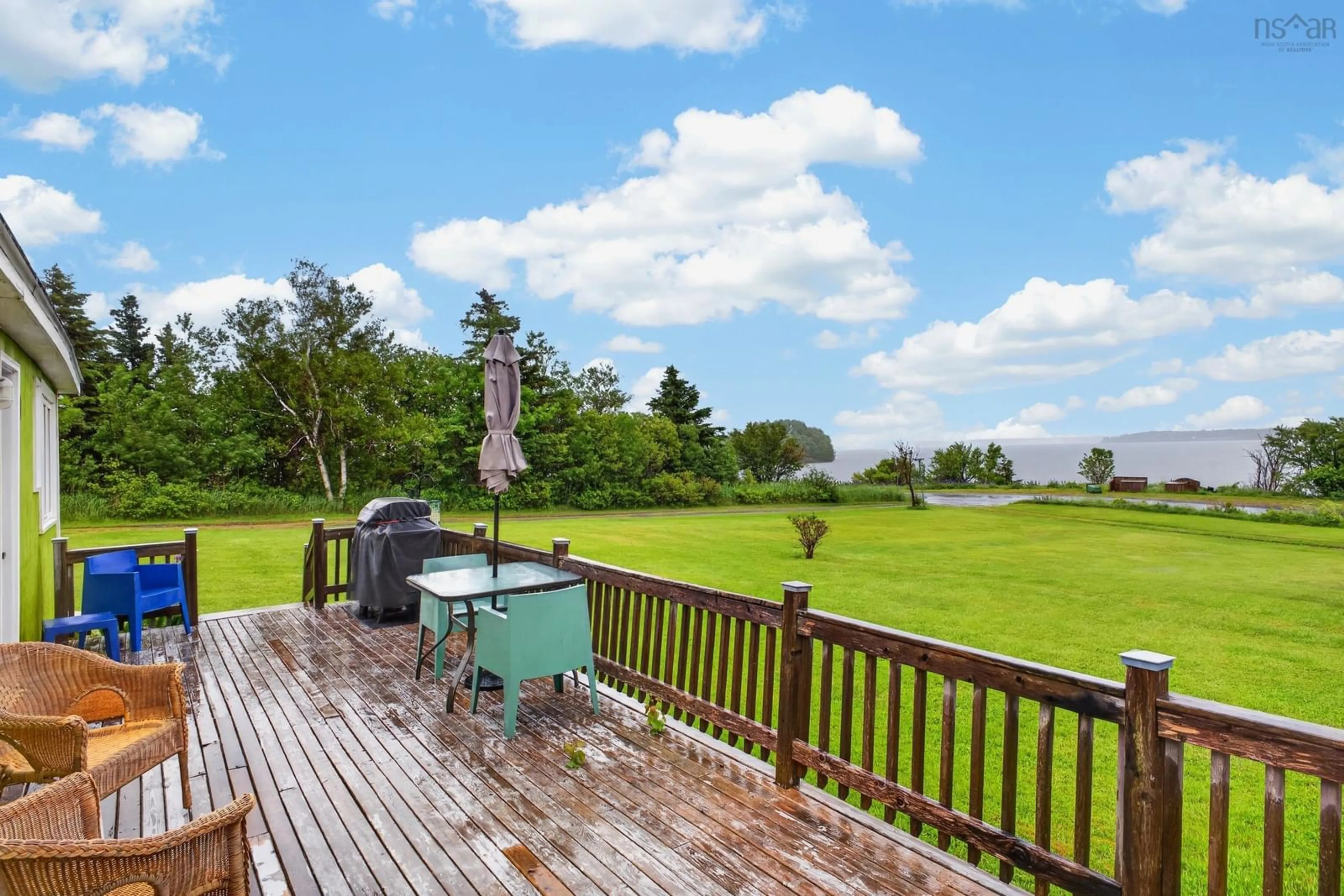 Patio, water/lake/river/ocean view for 9 Memory Lane, Caribou Island Nova Scotia B0K 1H0