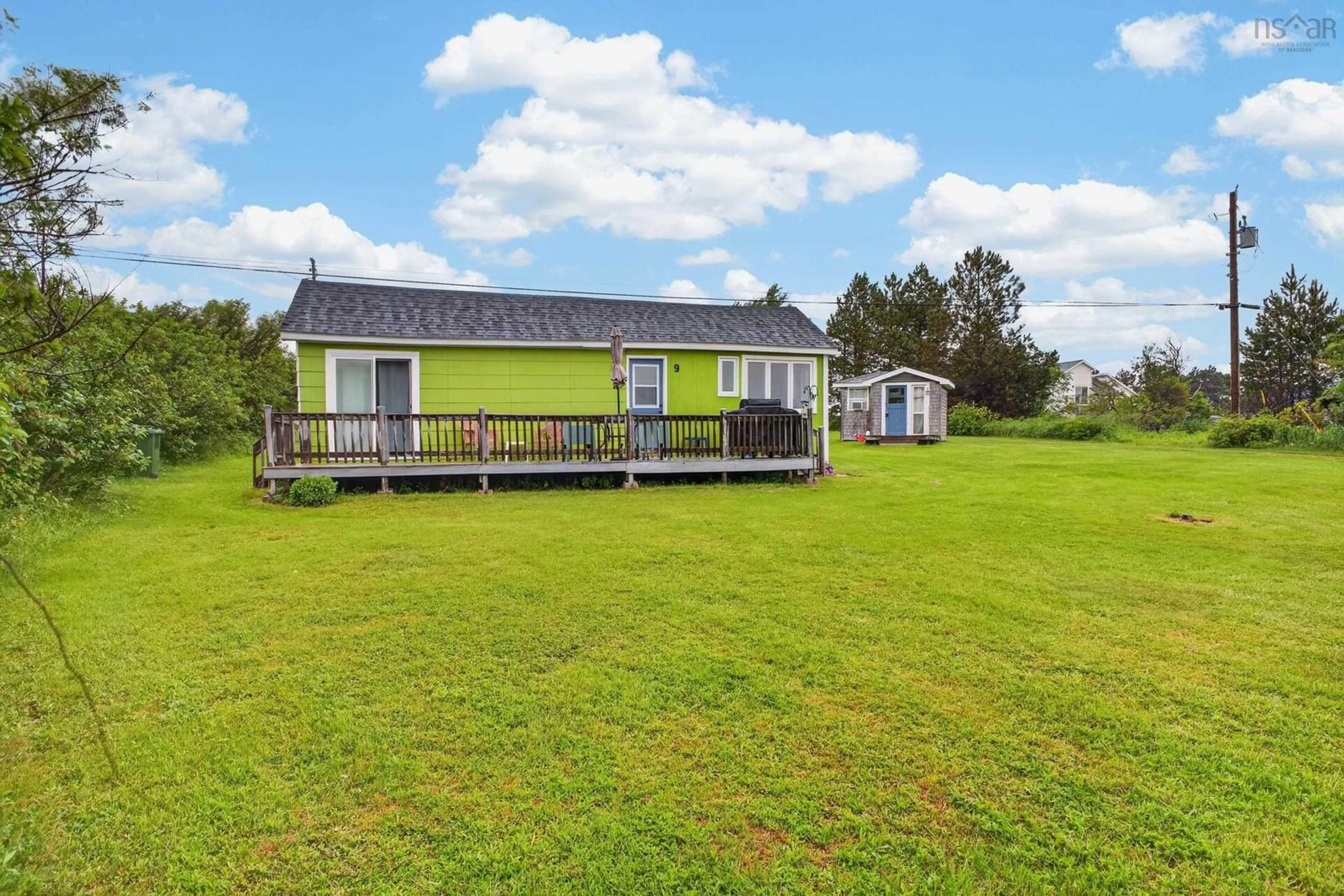 A pic from outside/outdoor area/front of a property/back of a property/a pic from drone, unknown for 9 Memory Lane, Caribou Island Nova Scotia B0K 1H0
