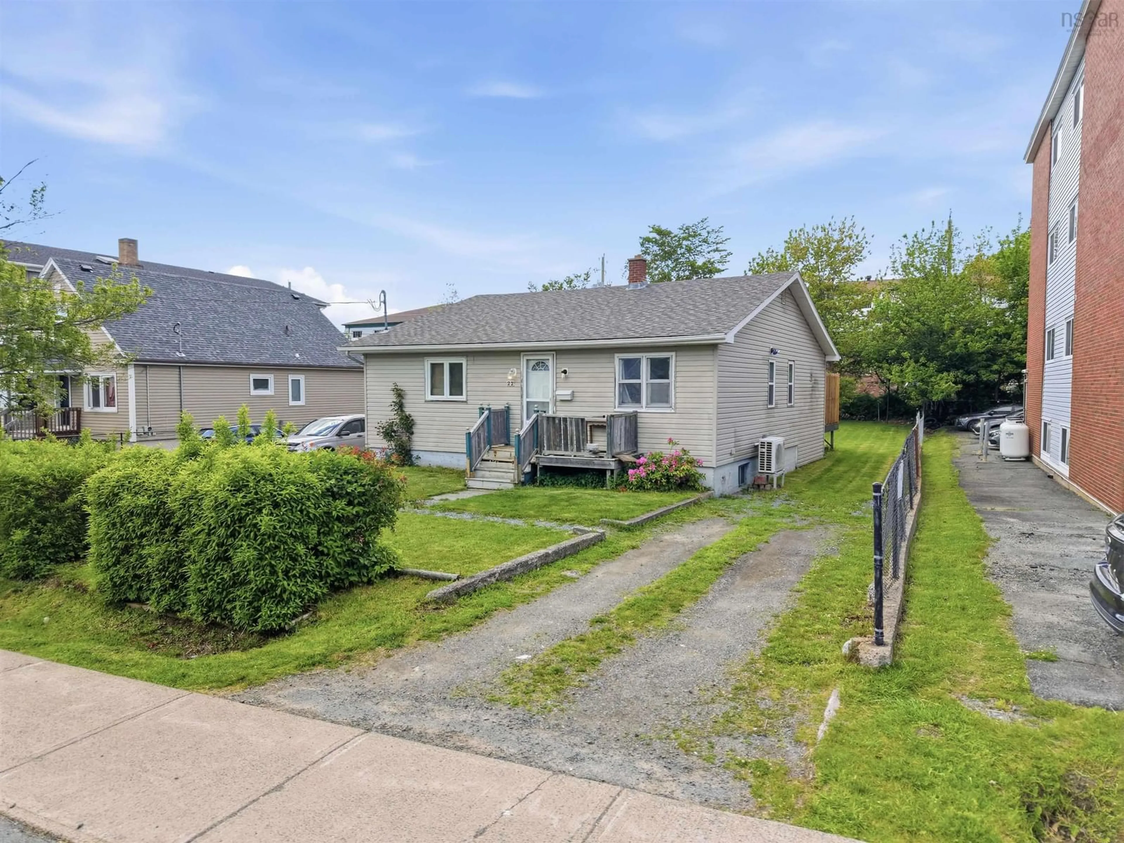 A pic from outside/outdoor area/front of a property/back of a property/a pic from drone, street for 22 Sylvia Ave, Spryfield Nova Scotia B3R 1J9