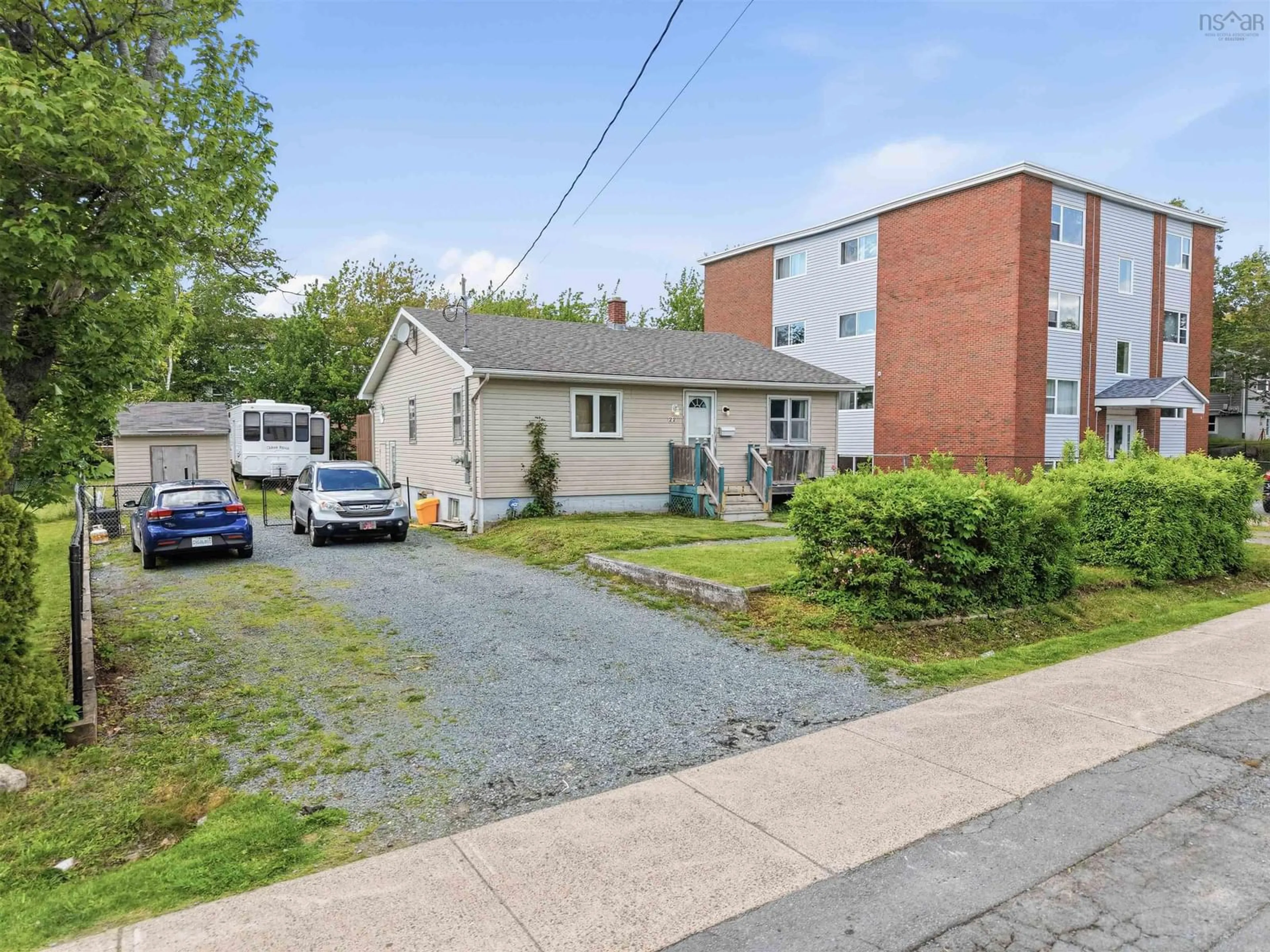 A pic from outside/outdoor area/front of a property/back of a property/a pic from drone, street for 22 Sylvia Ave, Spryfield Nova Scotia B3R 1J9