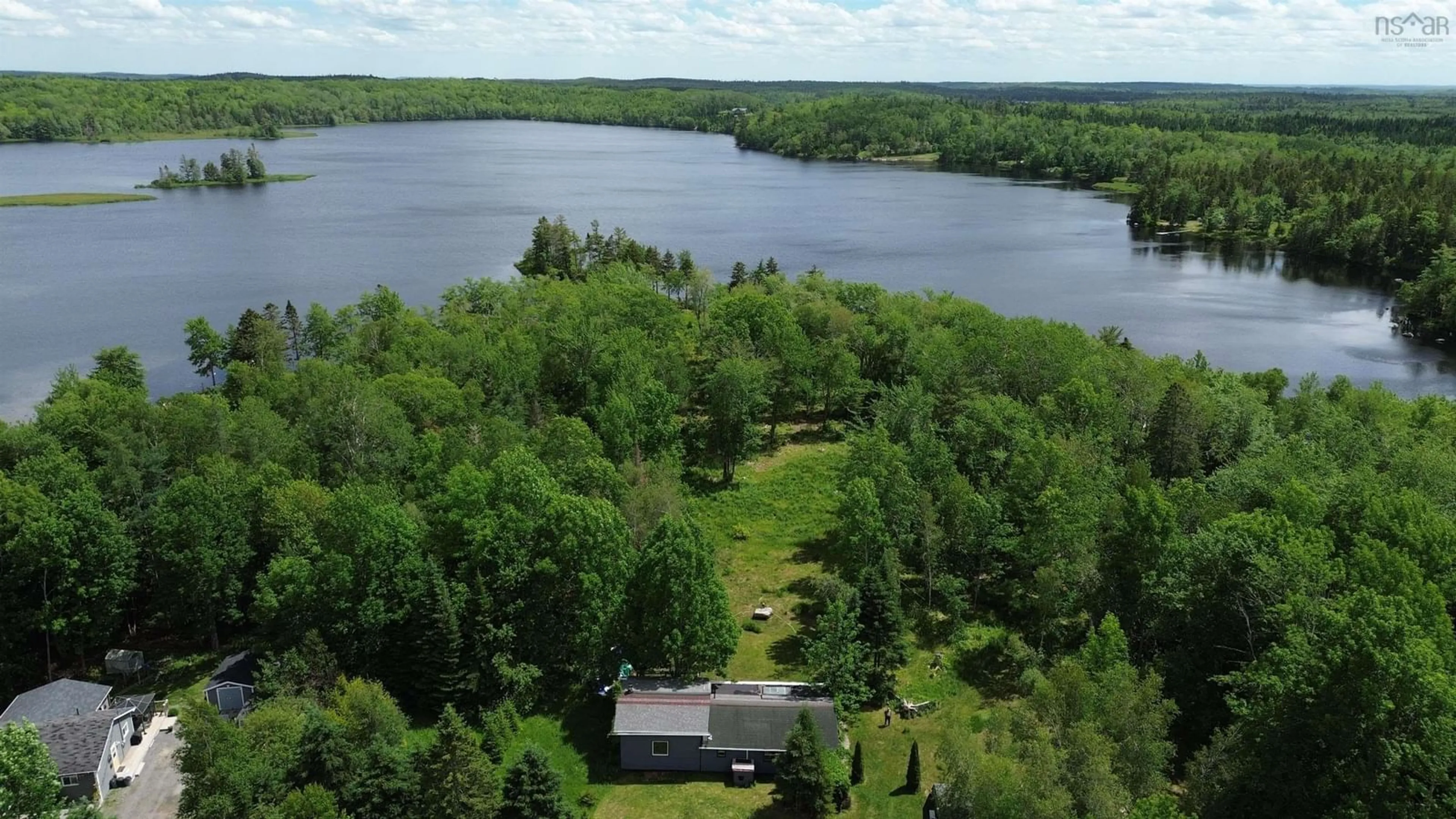 A pic from outside/outdoor area/front of a property/back of a property/a pic from drone, water/lake/river/ocean view for 1368 East Dalhousie Rd, East Dalhousie Nova Scotia B0R 1H0