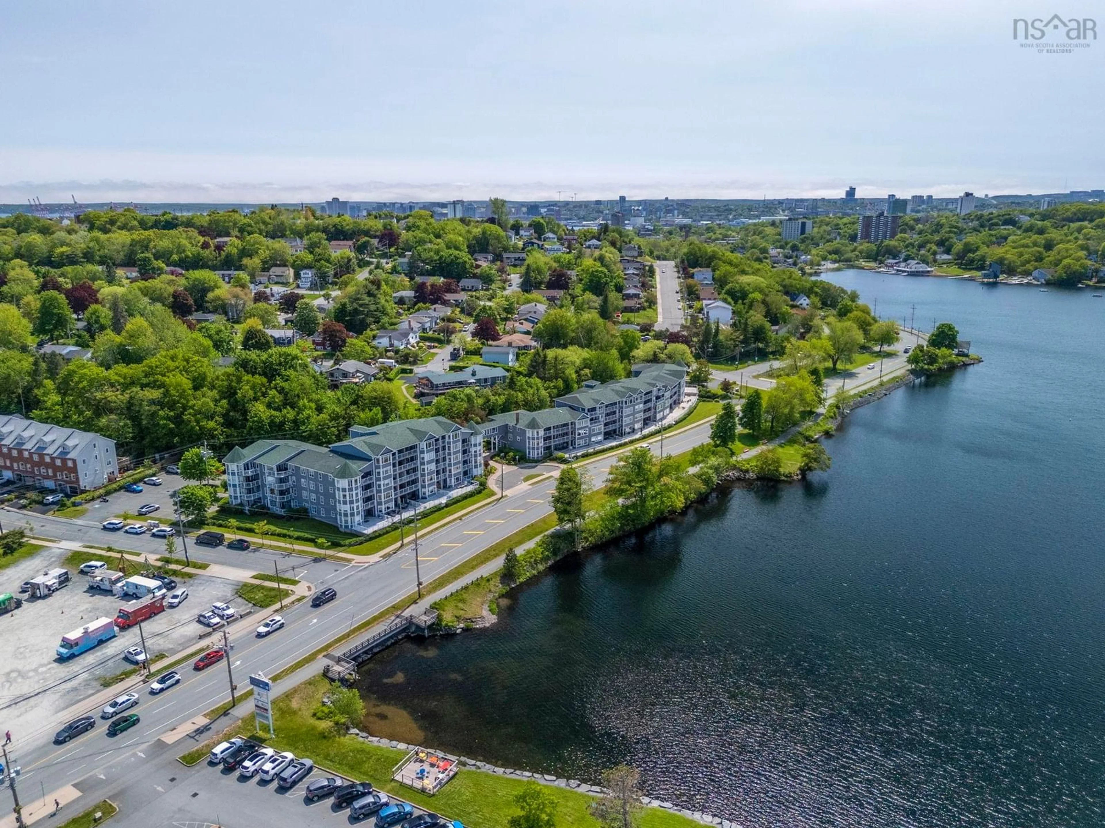 A pic from outside/outdoor area/front of a property/back of a property/a pic from drone, water/lake/river/ocean view for 275 Prince Arthur Rd #111, Dartmouth Nova Scotia B2Y 1M9