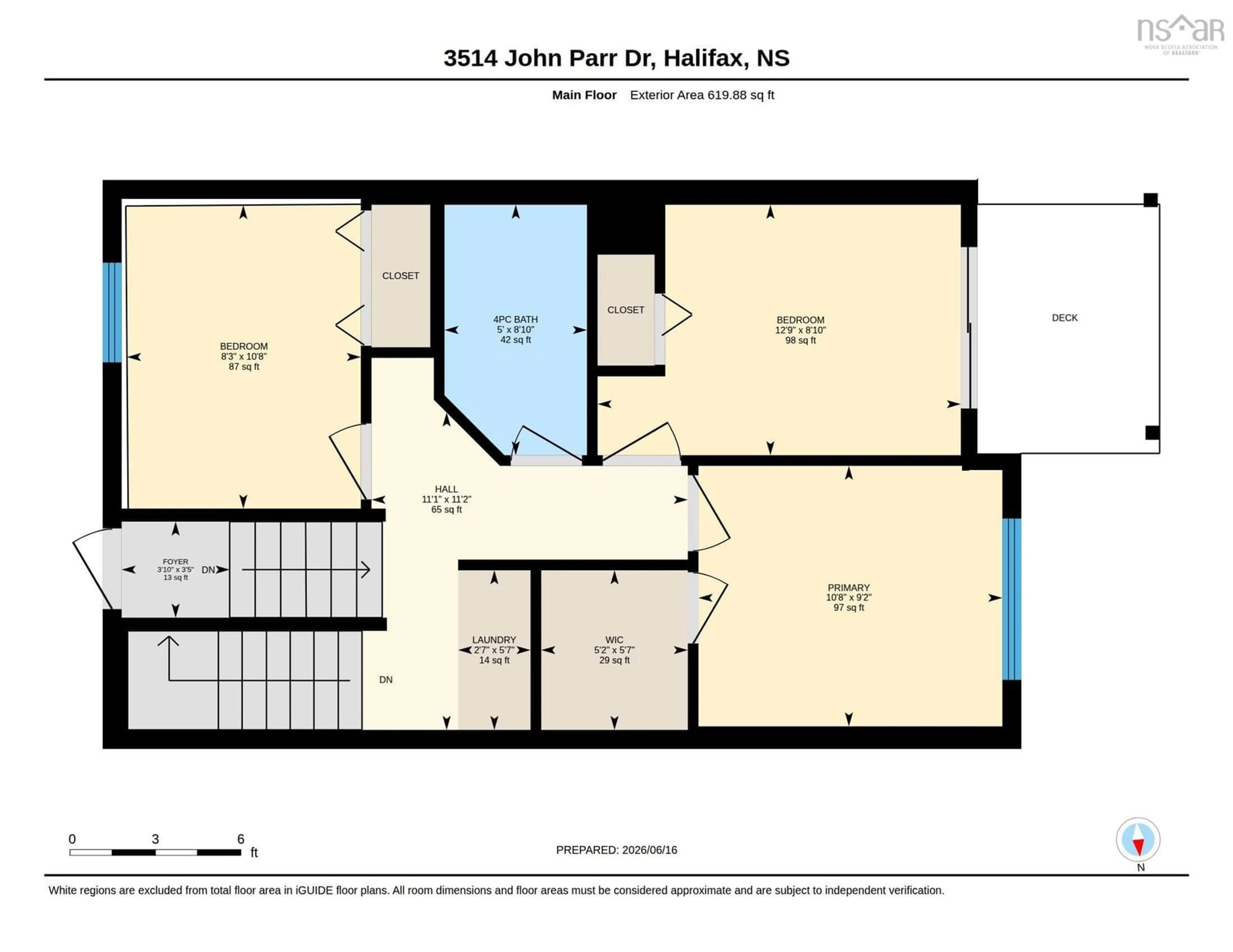 Floor plan for 3514 John Parr Dr, Halifax Peninsula Nova Scotia B3K 5V2