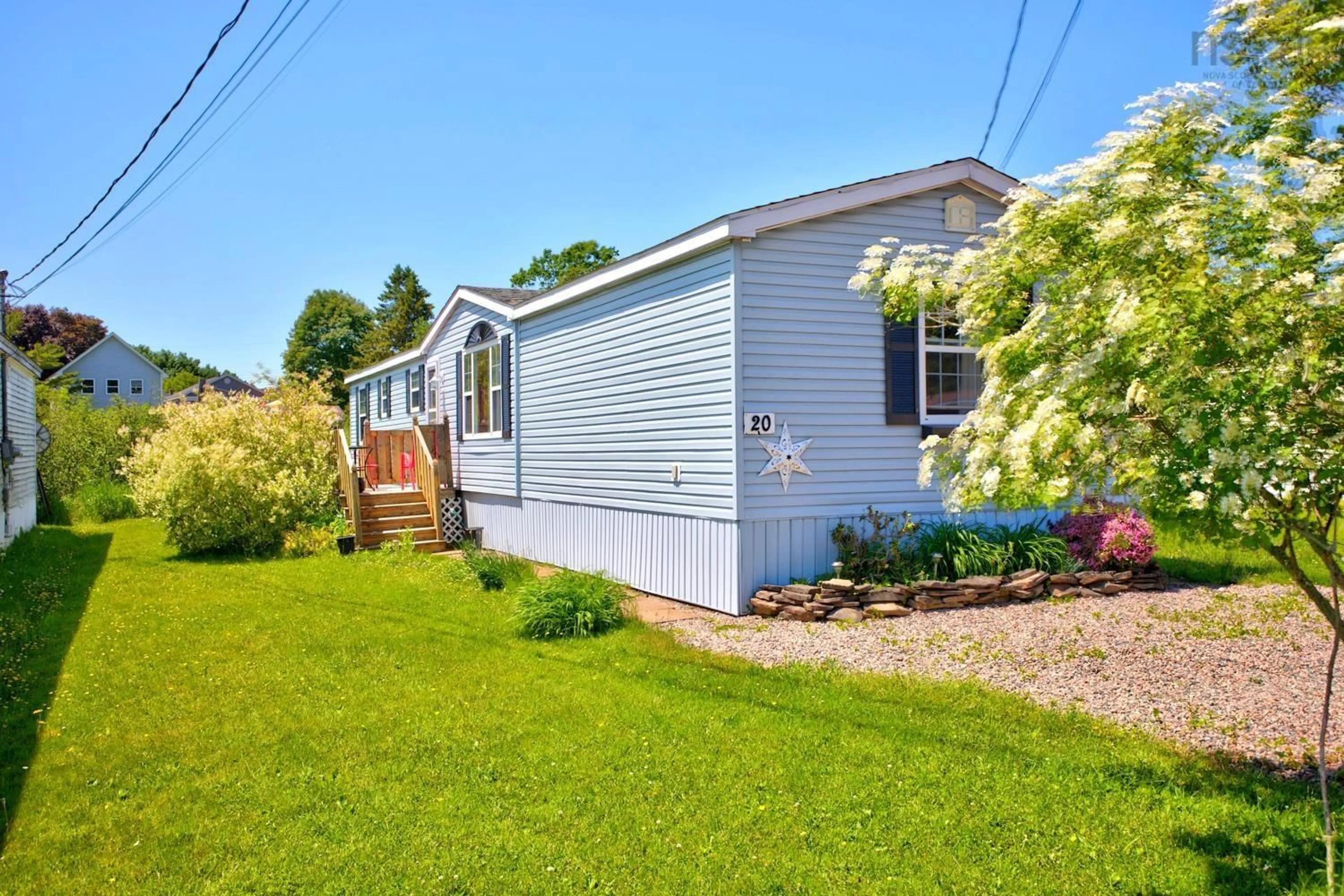 Home with vinyl exterior material, water/lake/river/ocean view for 20 College Crt, Bible Hill Nova Scotia B2N 7G7
