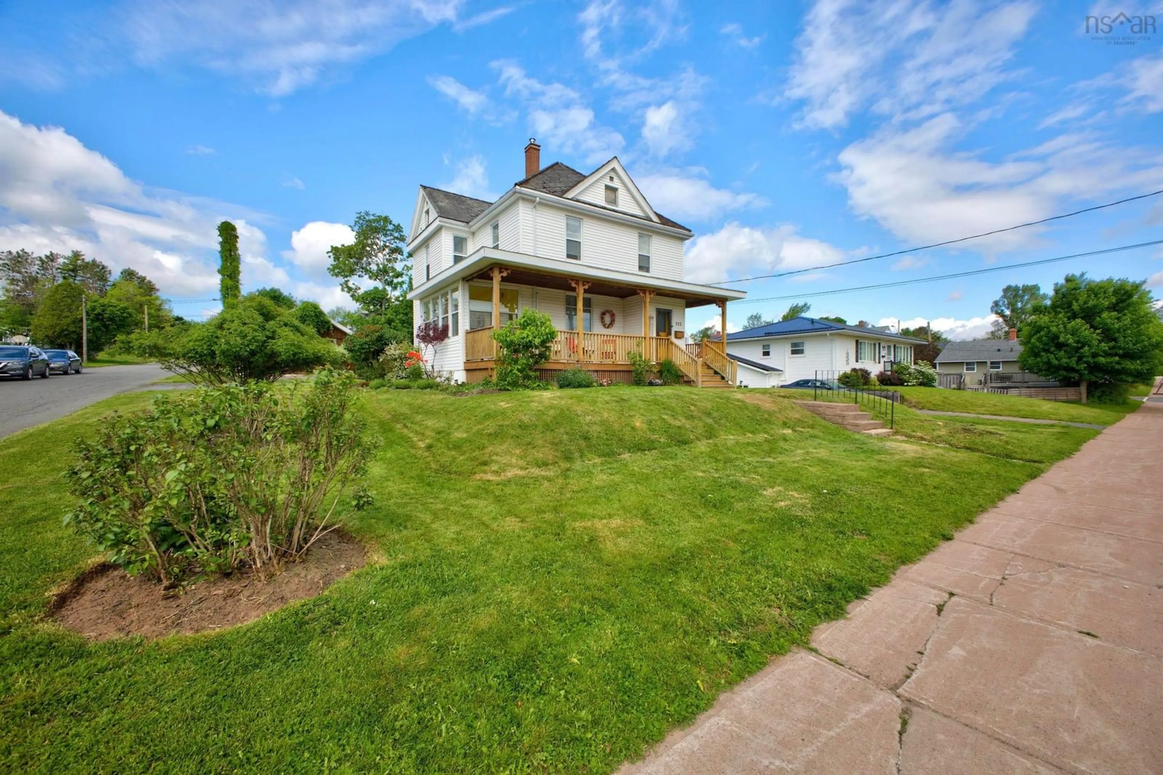 A pic from outside/outdoor area/front of a property/back of a property/a pic from drone, unknown for 112 Herbert St, New Glasgow Nova Scotia B2H 1J7