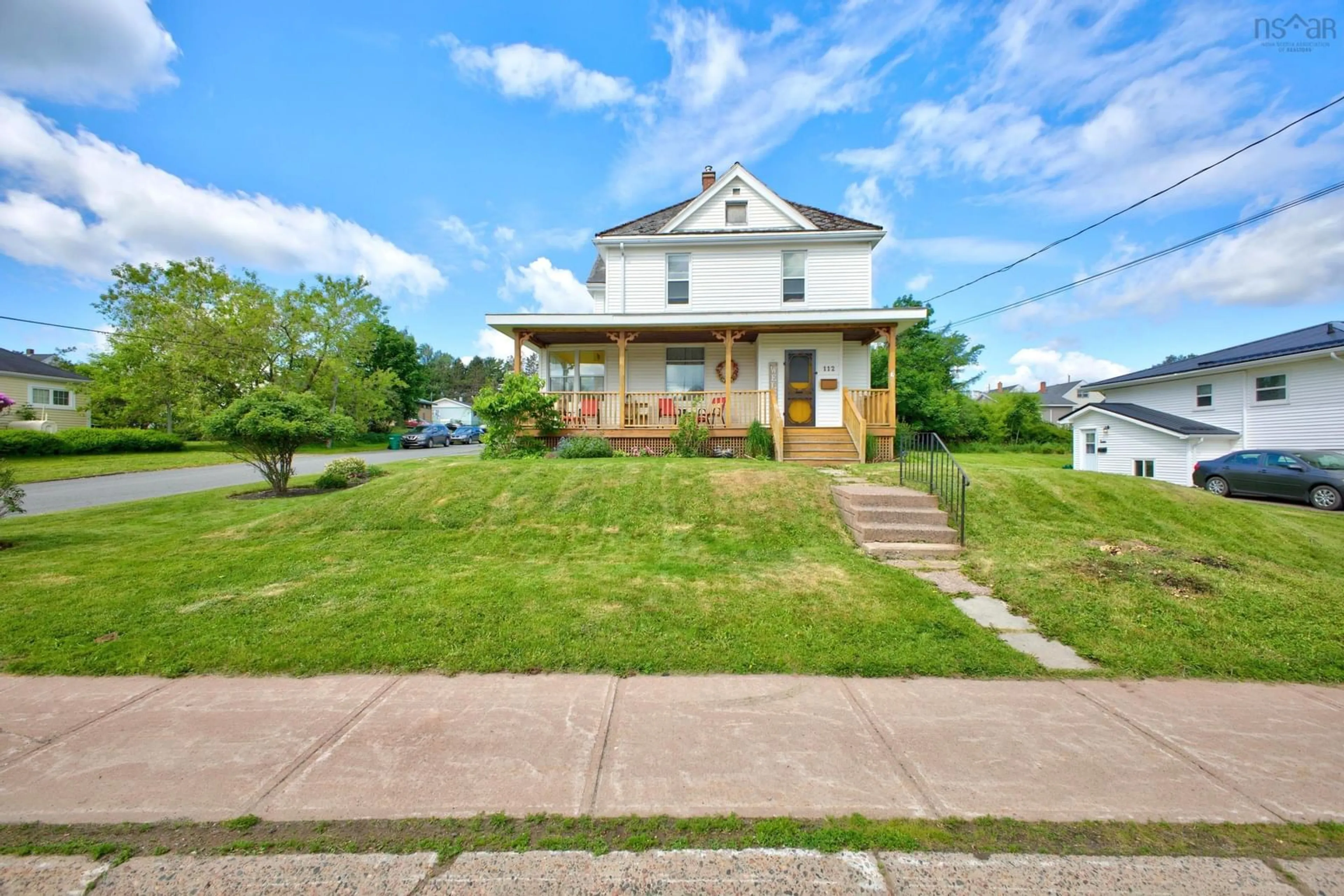 A pic from outside/outdoor area/front of a property/back of a property/a pic from drone, street for 112 Herbert St, New Glasgow Nova Scotia B2H 1J7
