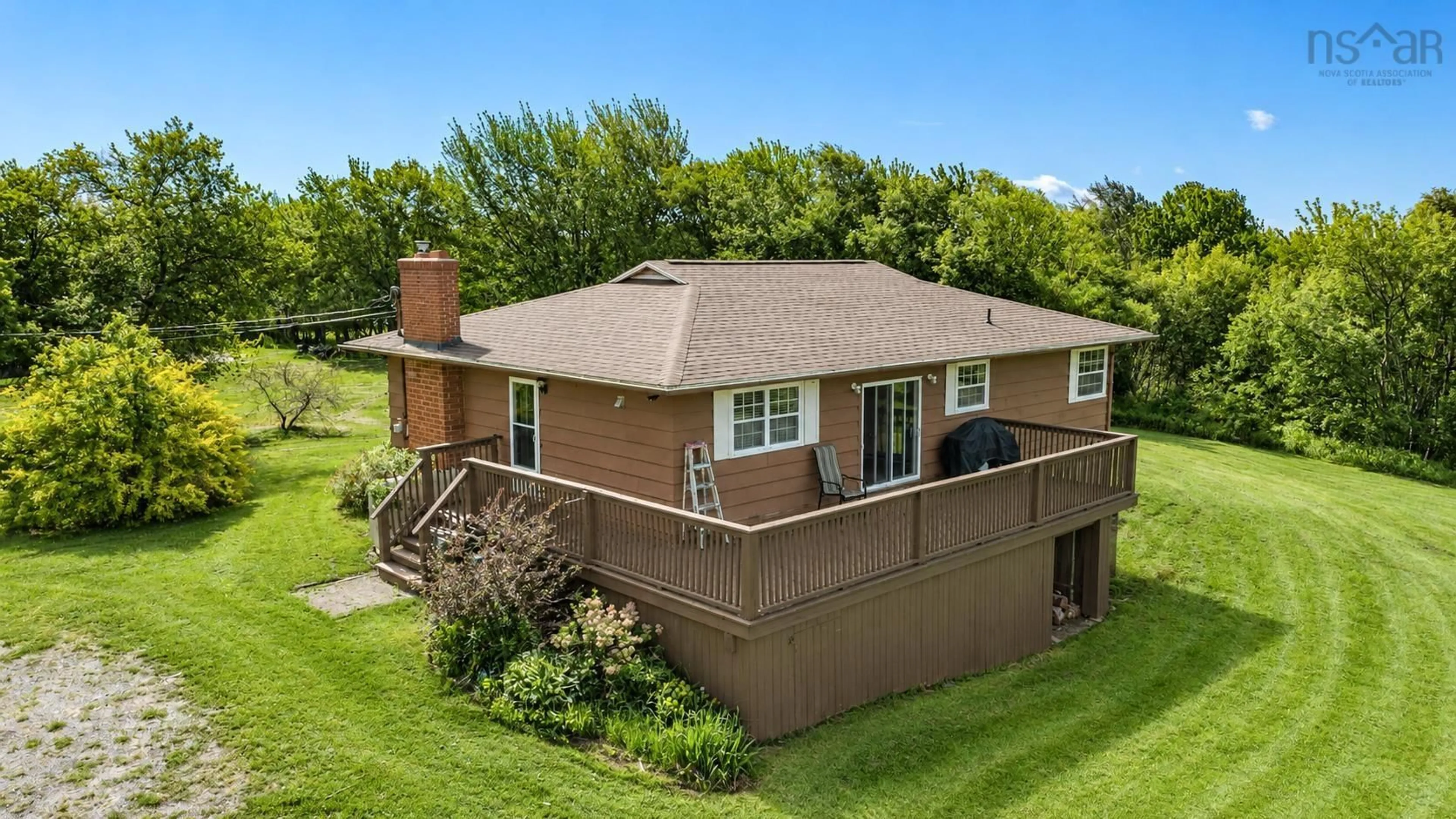 A pic from outside/outdoor area/front of a property/back of a property/a pic from drone, unknown for 49 Point Aconi Rd, Point Aconi Nova Scotia B1Y 3B2