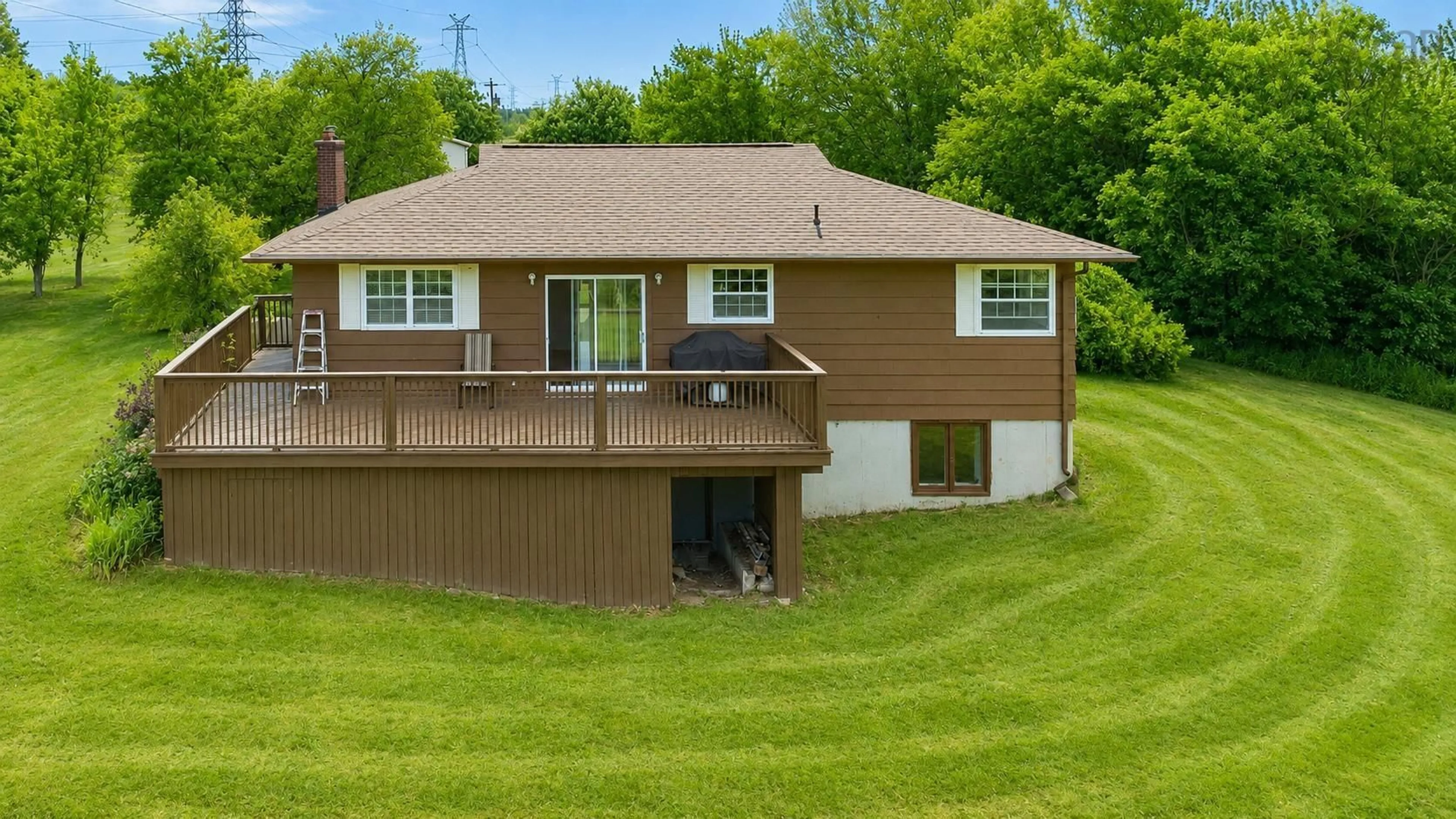 A pic from outside/outdoor area/front of a property/back of a property/a pic from drone, unknown for 49 Point Aconi Rd, Point Aconi Nova Scotia B1Y 3B2