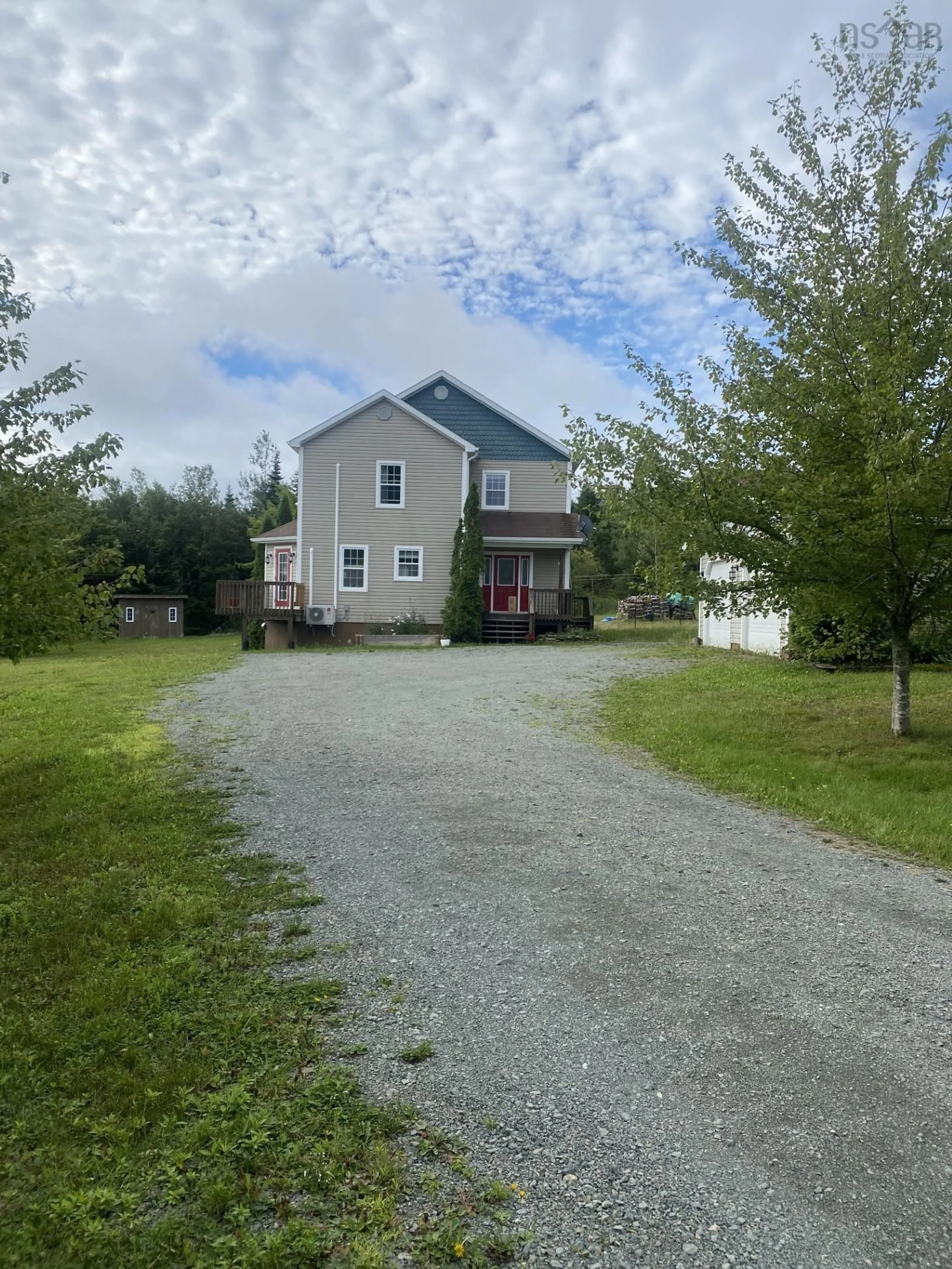 A pic from outside/outdoor area/front of a property/back of a property/a pic from drone, street for 14 Triton Brook Road, Fairmont Nova Scotia B2G 2K9