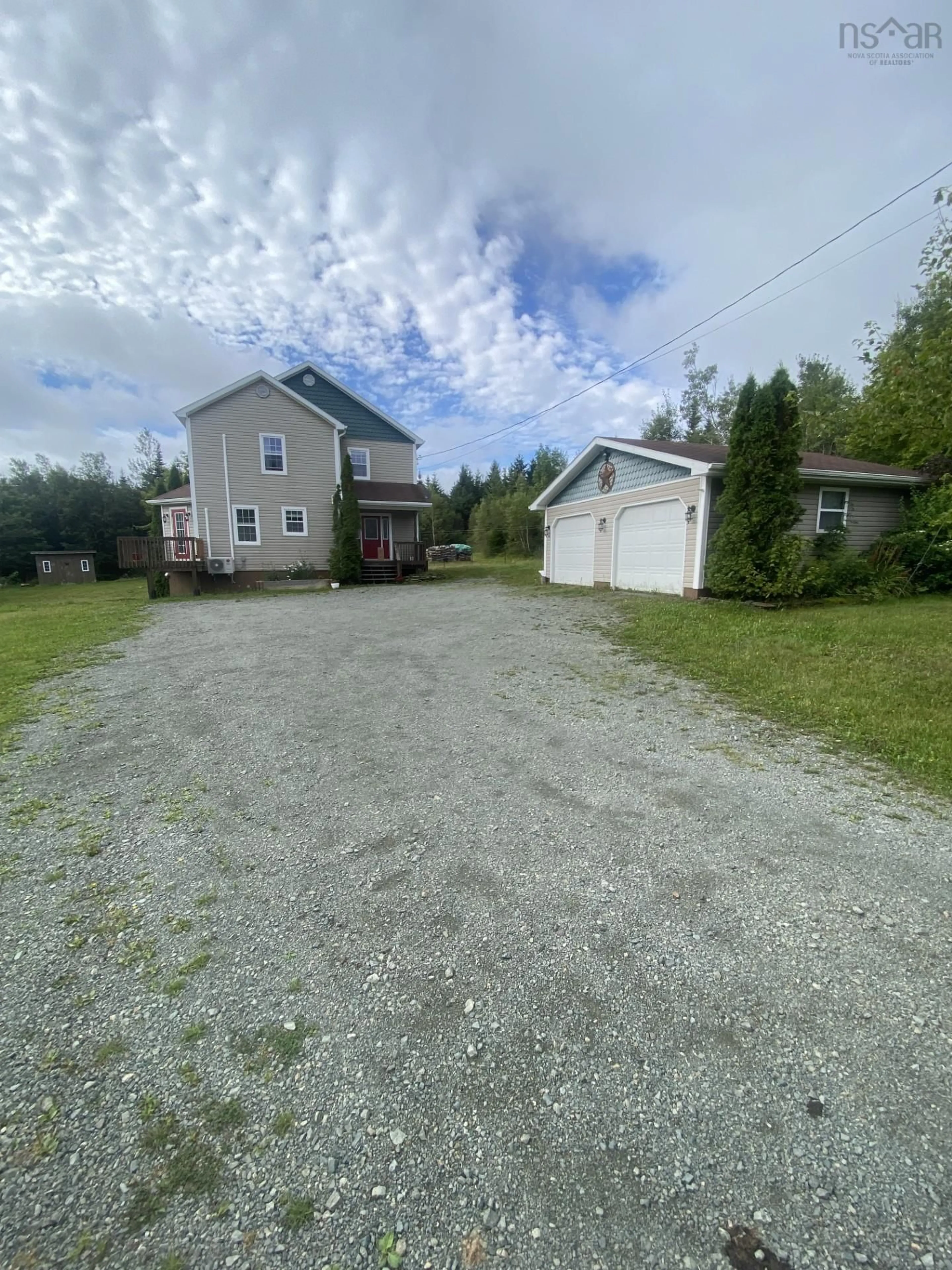 A pic from outside/outdoor area/front of a property/back of a property/a pic from drone, street for 14 Triton Brook Road, Fairmont Nova Scotia B2G 2K9
