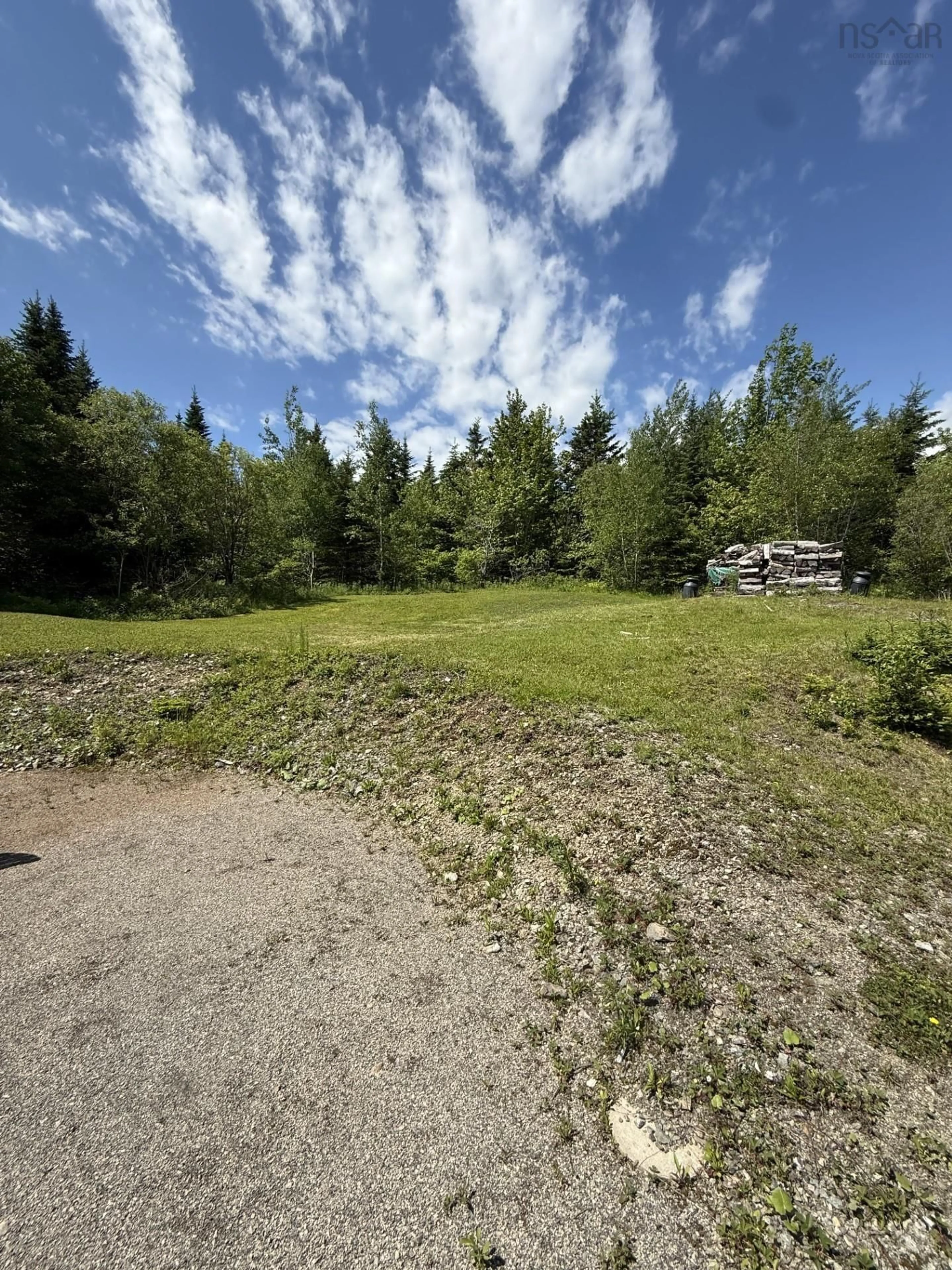 A pic from outside/outdoor area/front of a property/back of a property/a pic from drone, forest/trees view for 14 Triton Brook Road, Fairmont Nova Scotia B2G 2K9