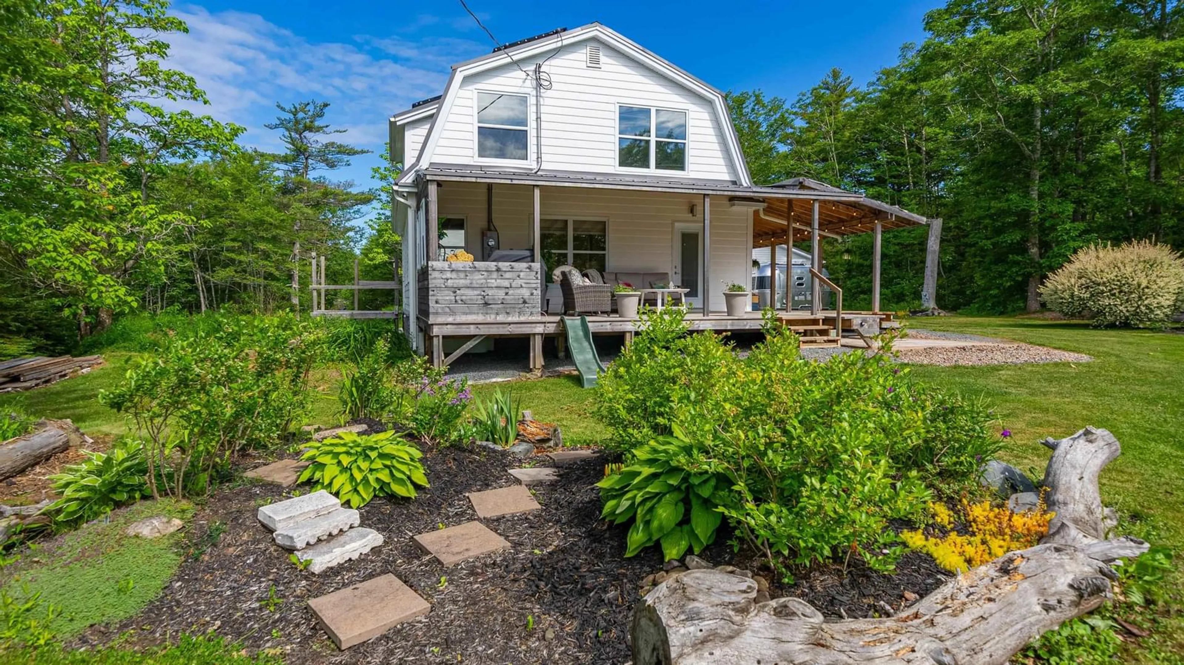 Home with vinyl exterior material, street for 35 Riverside Lane, Enfield Nova Scotia B2T 1C8