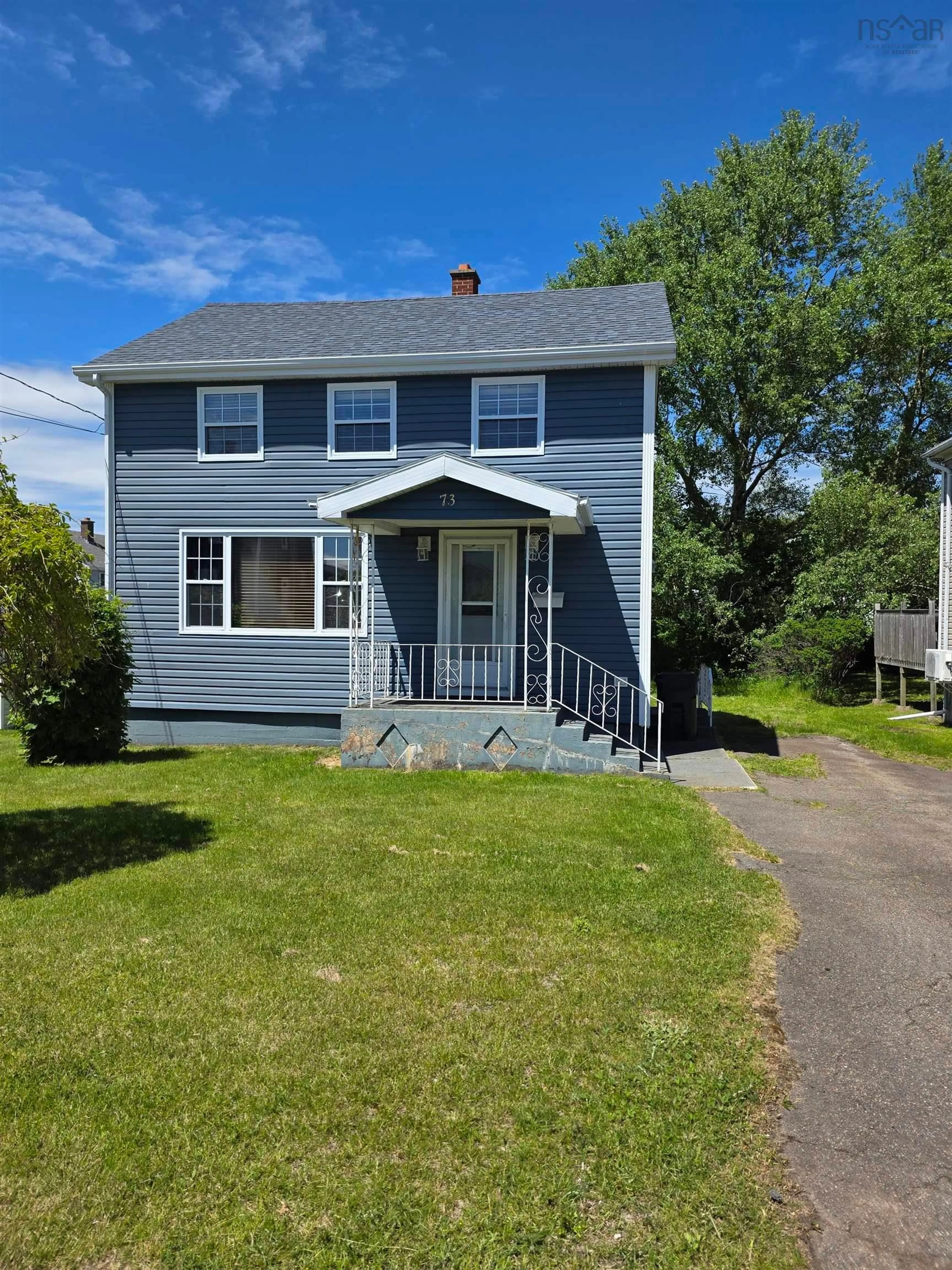 Home with vinyl exterior material, street for 73 Taylor St, Sydney Nova Scotia B1N 2W5