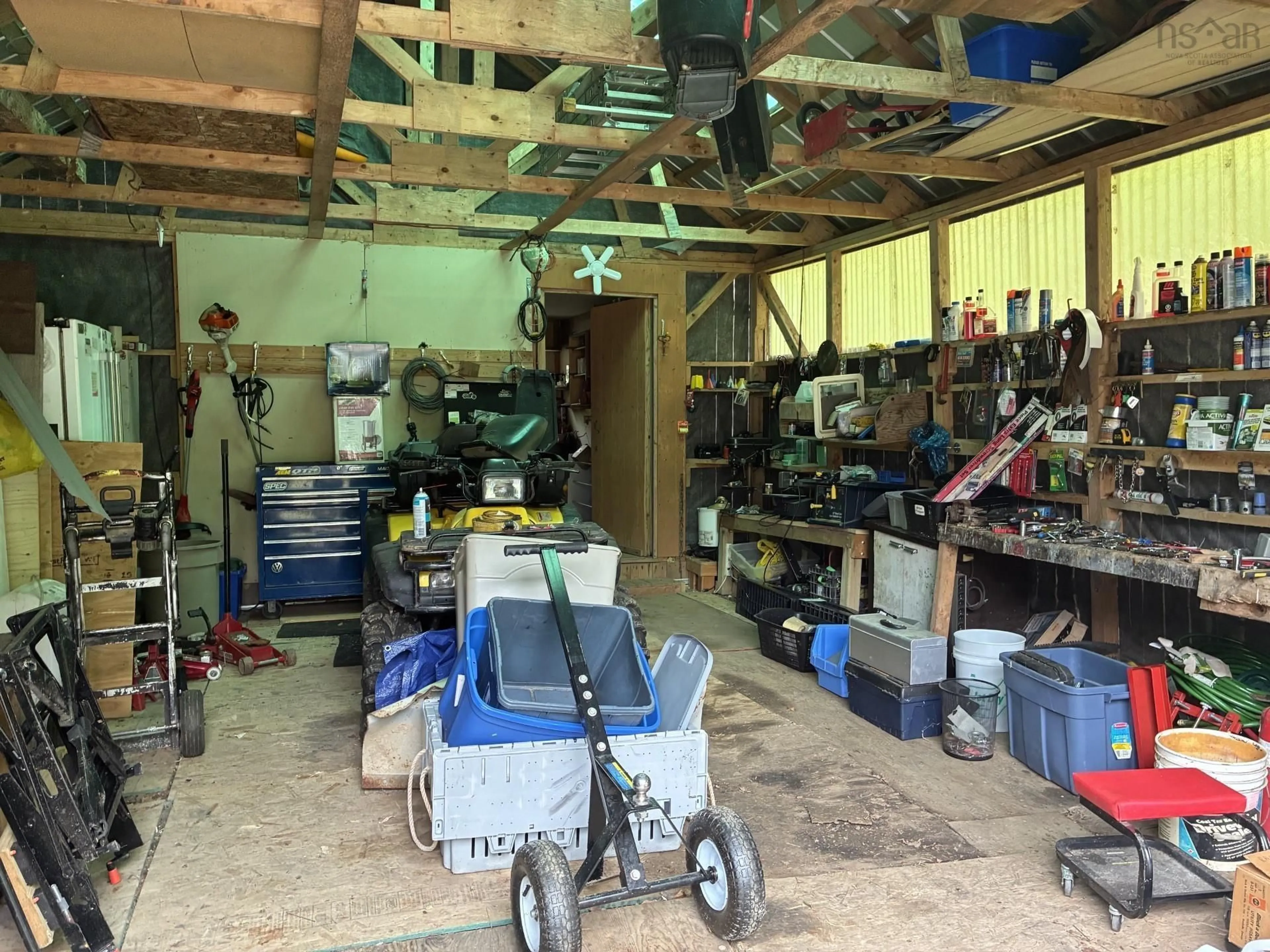 Indoor garage for 837 Meadow Rd, North River Nova Scotia B0E 1B0