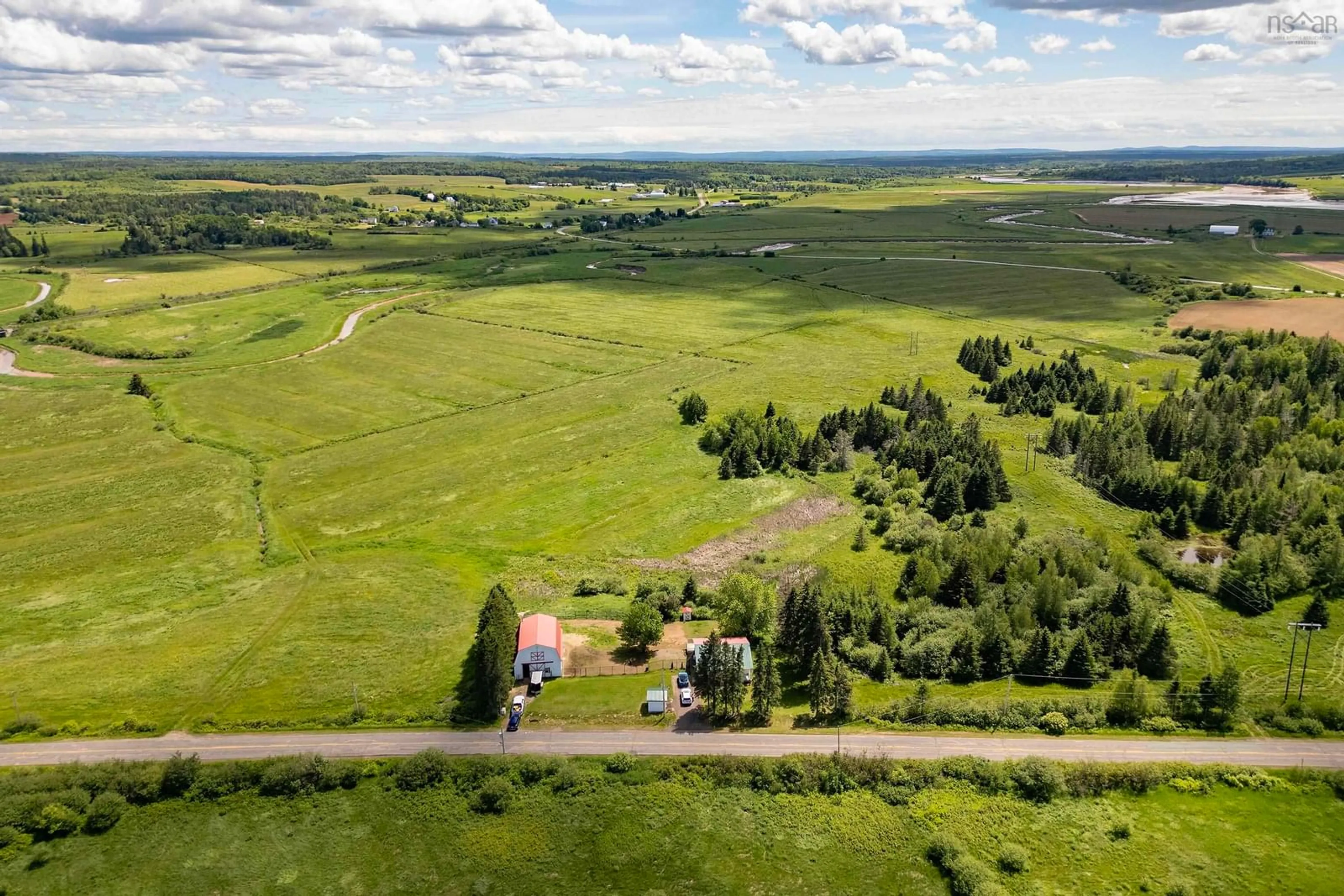 A pic from outside/outdoor area/front of a property/back of a property/a pic from drone, unknown for 144 Smith Rd, Nappan Nova Scotia B4H 3Y4