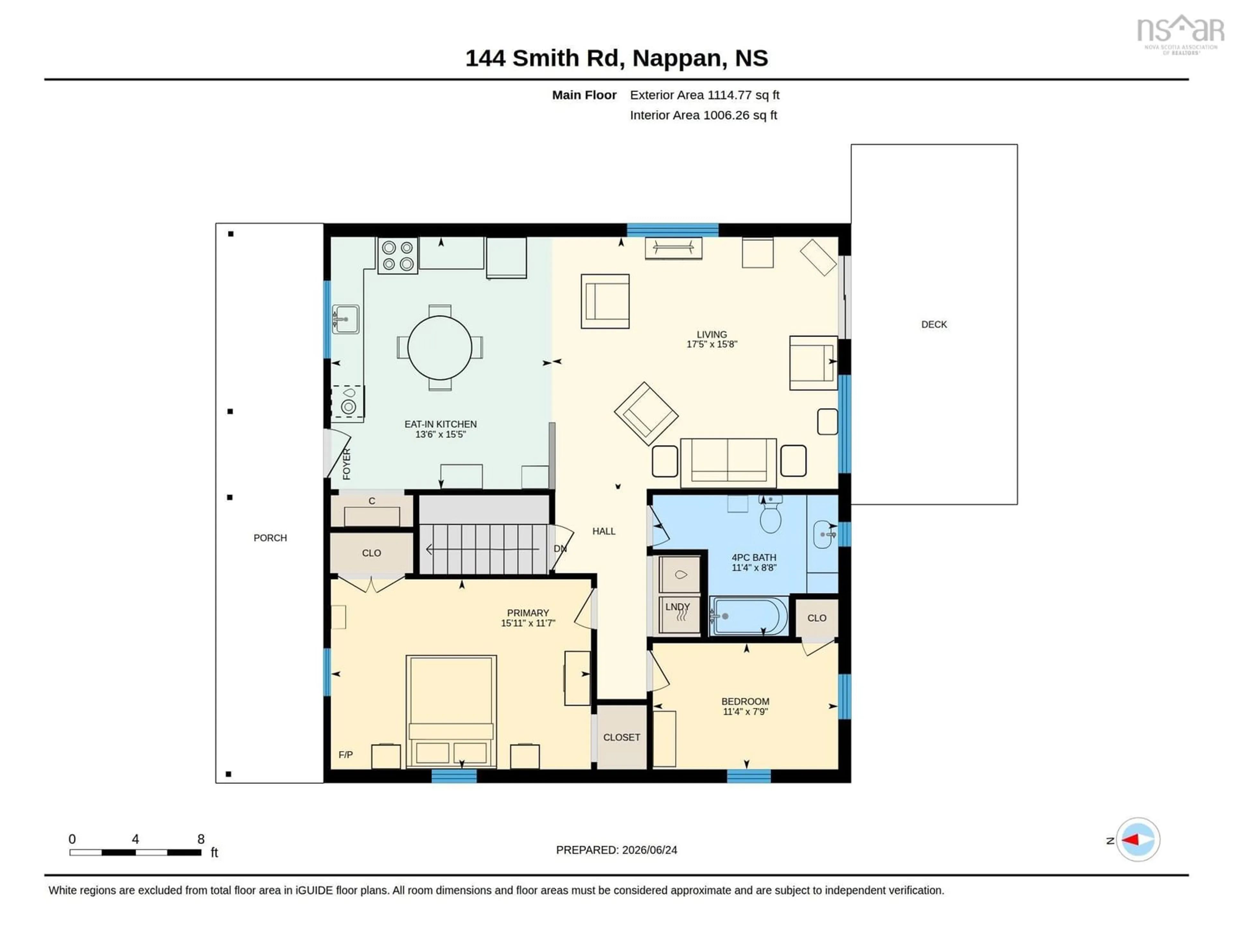 Floor plan for 144 Smith Rd, Nappan Nova Scotia B4H 3Y4