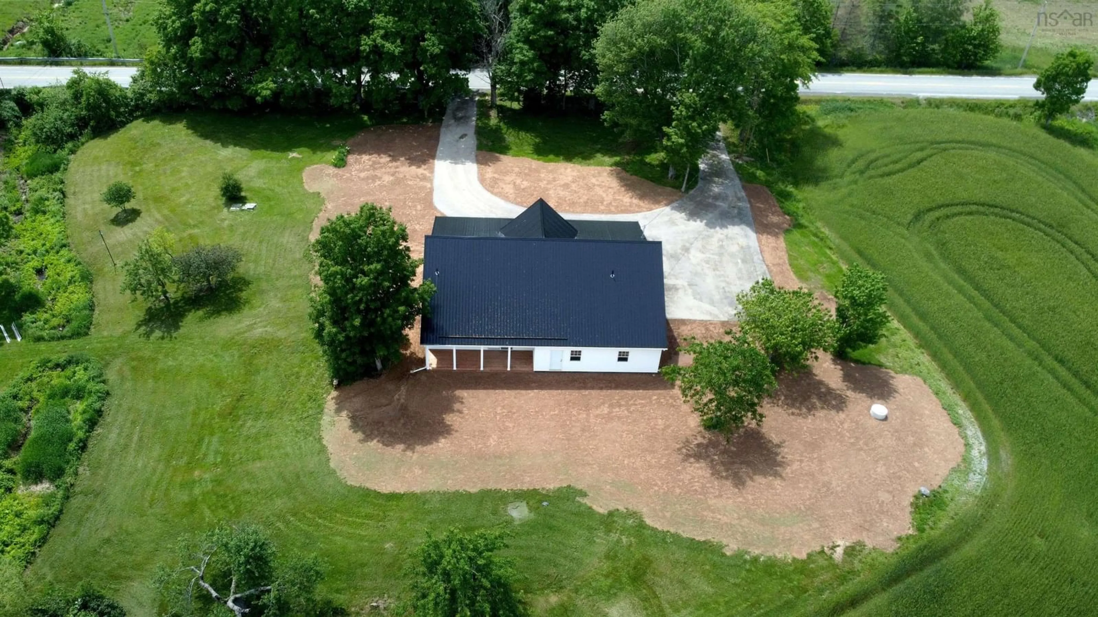 A pic from outside/outdoor area/front of a property/back of a property/a pic from drone, building for 1878 Highway 202 Hwy, Gore Nova Scotia B0N 1P0