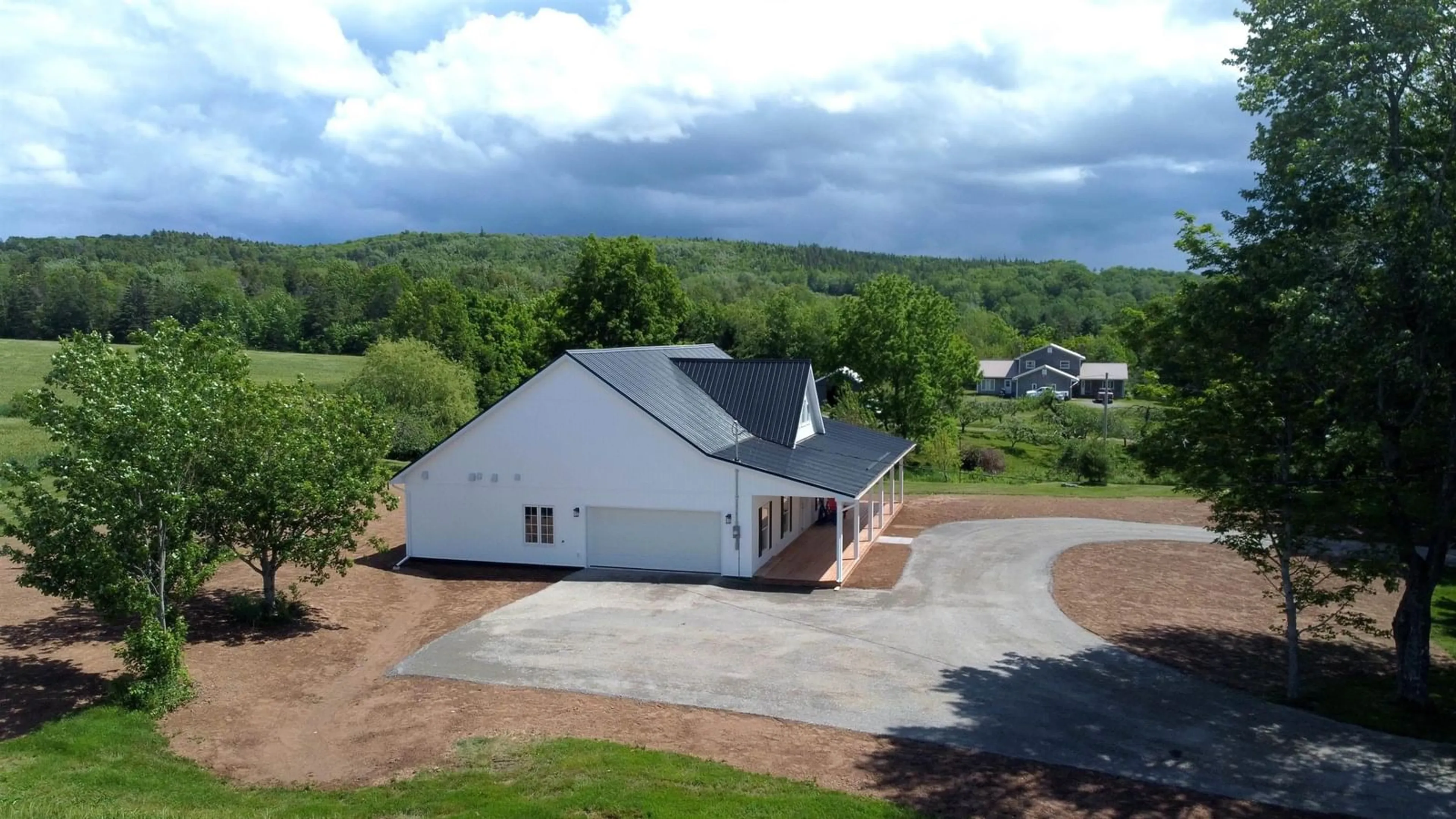 A pic from outside/outdoor area/front of a property/back of a property/a pic from drone, building for 1878 Highway 202 Hwy, Gore Nova Scotia B0N 1P0