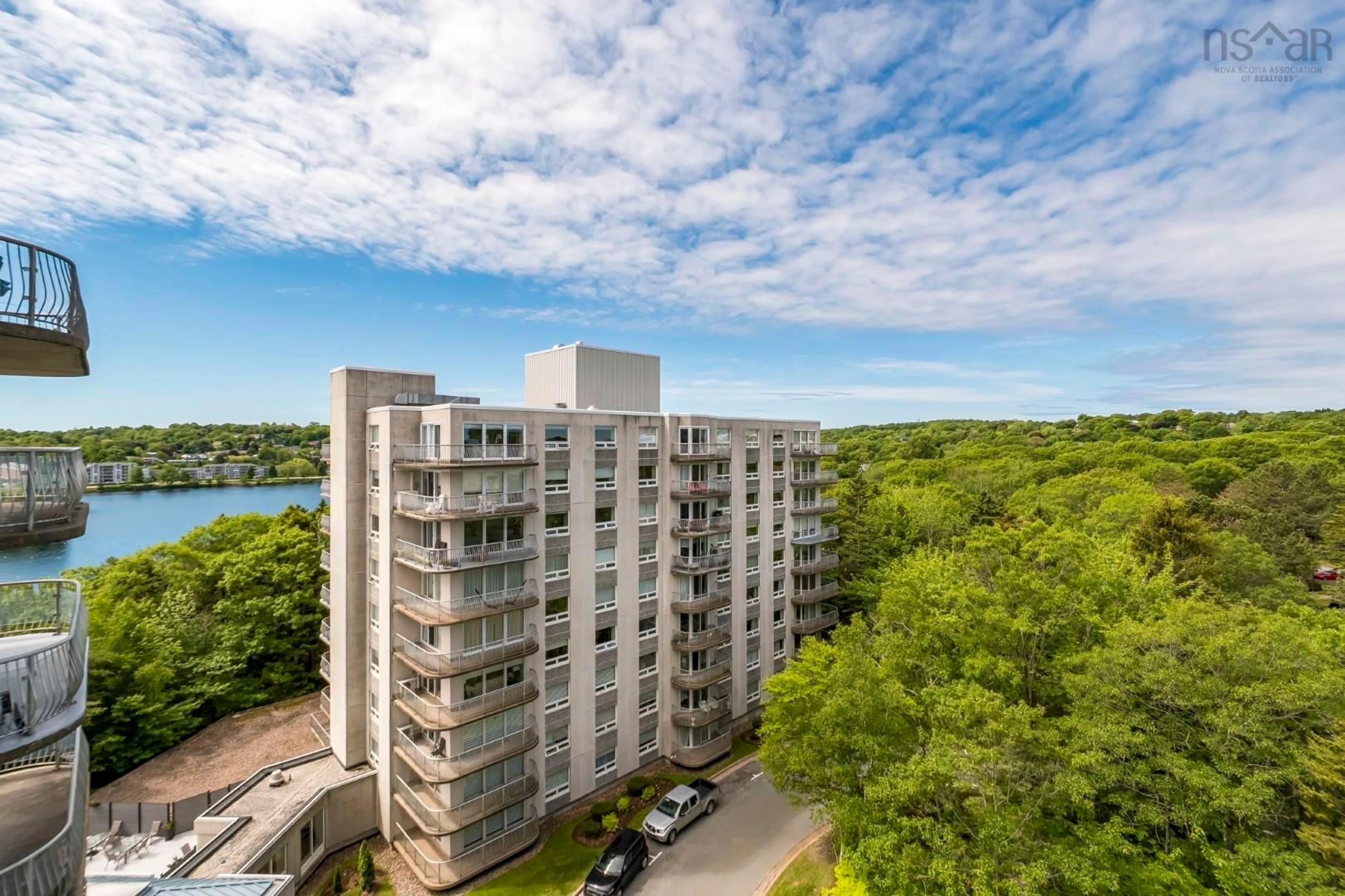 A pic from outside/outdoor area/front of a property/back of a property/a pic from drone, unknown for 30 Brookdale Cres #910, Dartmouth Nova Scotia B3A 4T7