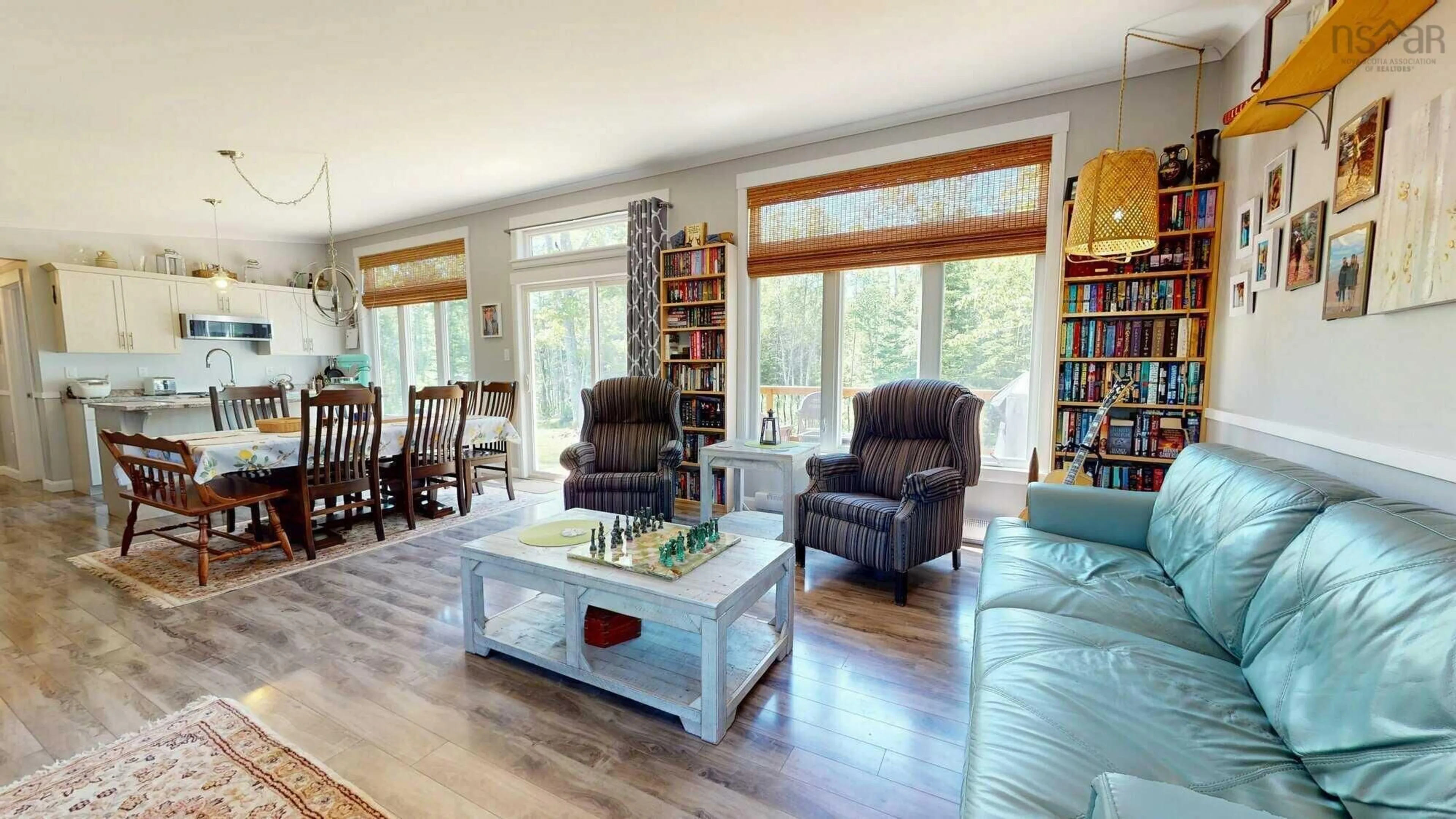 Living room with furniture, wood/laminate floor for 934 Loch Broom Loop, Loch Broom Nova Scotia B0K 2A0