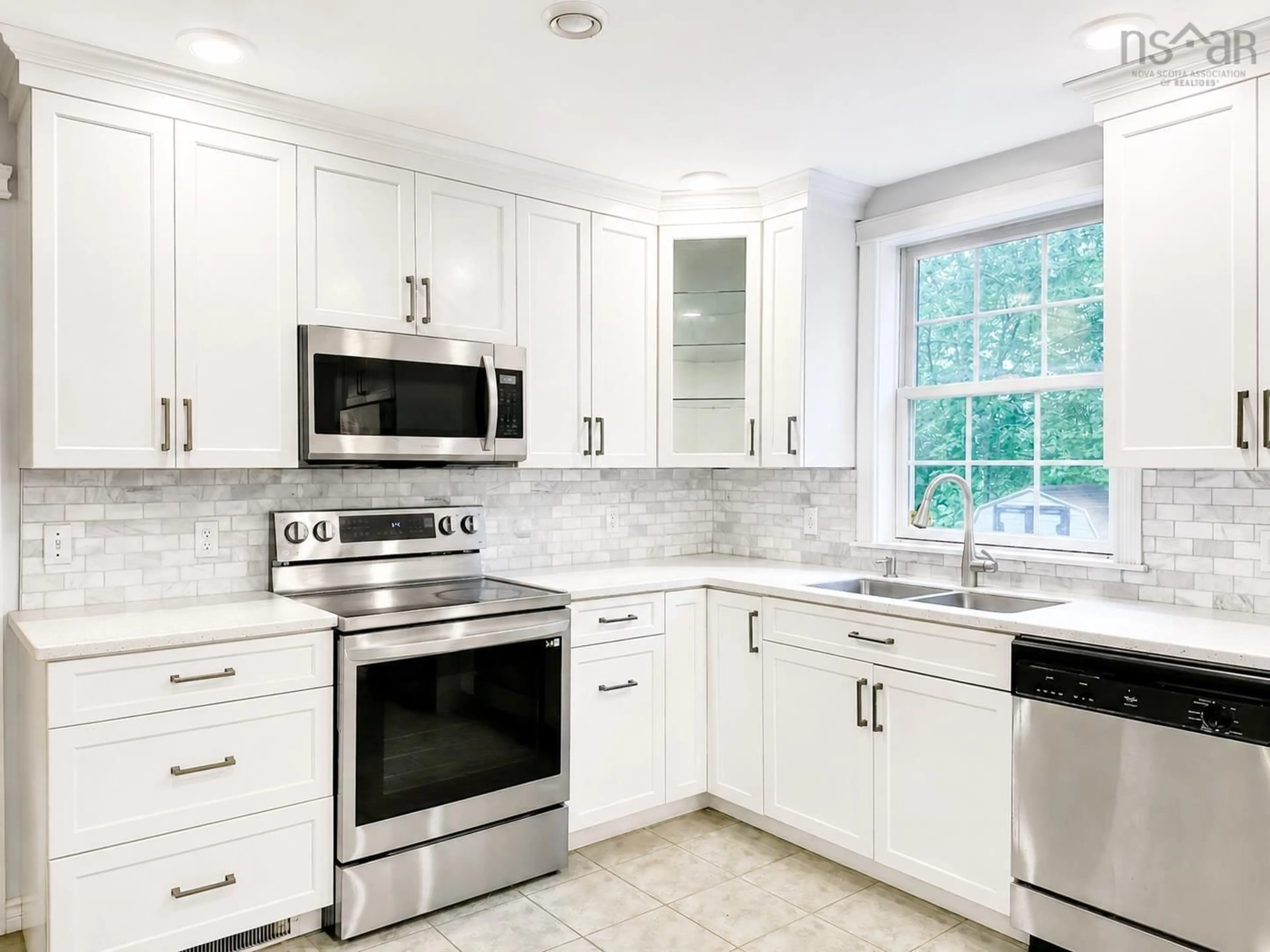 Contemporary kitchen, ceramic/tile floor for 89 Terra Nova Dr, Kentville Nova Scotia B4N 5H1