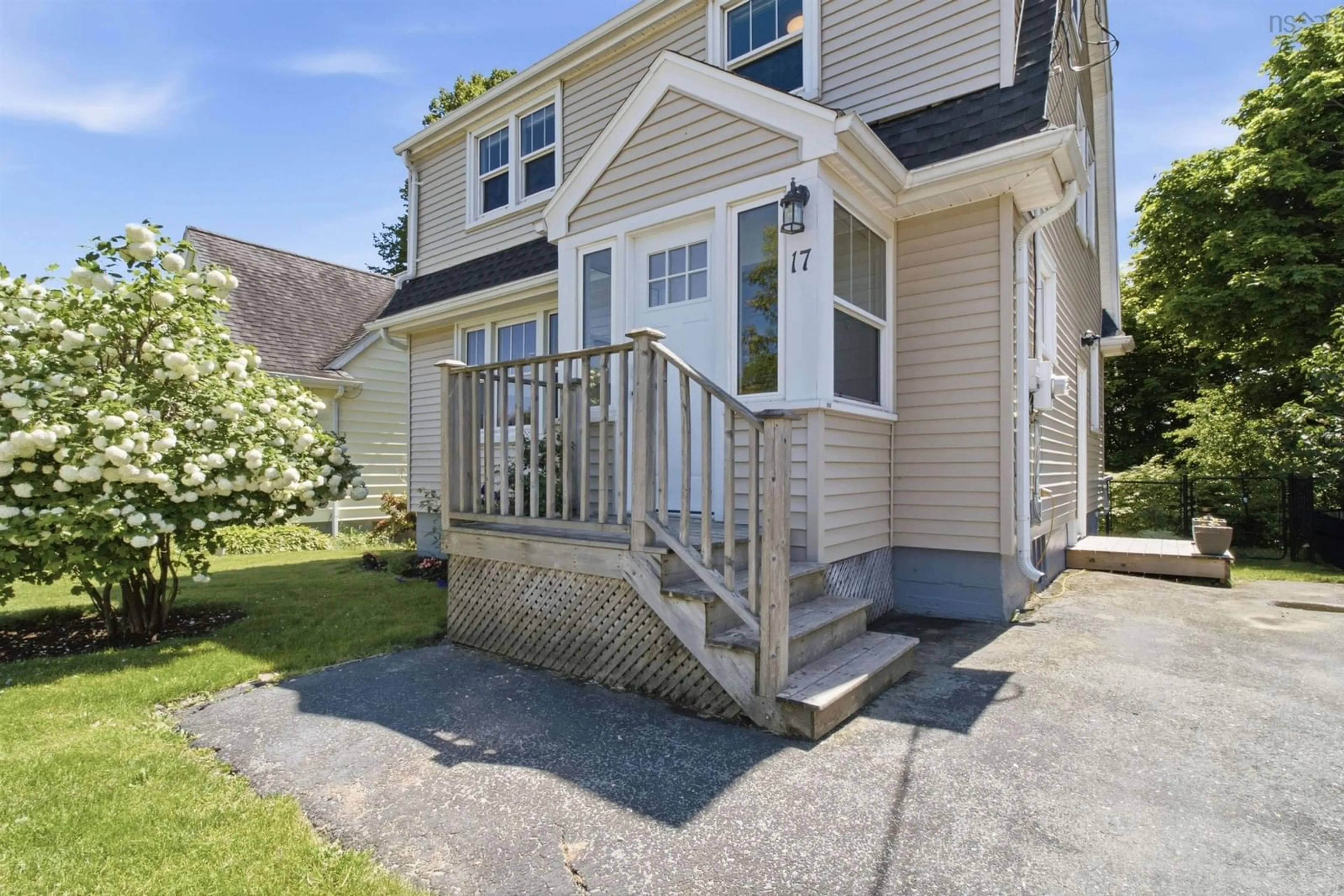 Home with vinyl exterior material, street for 17 Joffre St, Dartmouth Nova Scotia B2Y 3C7