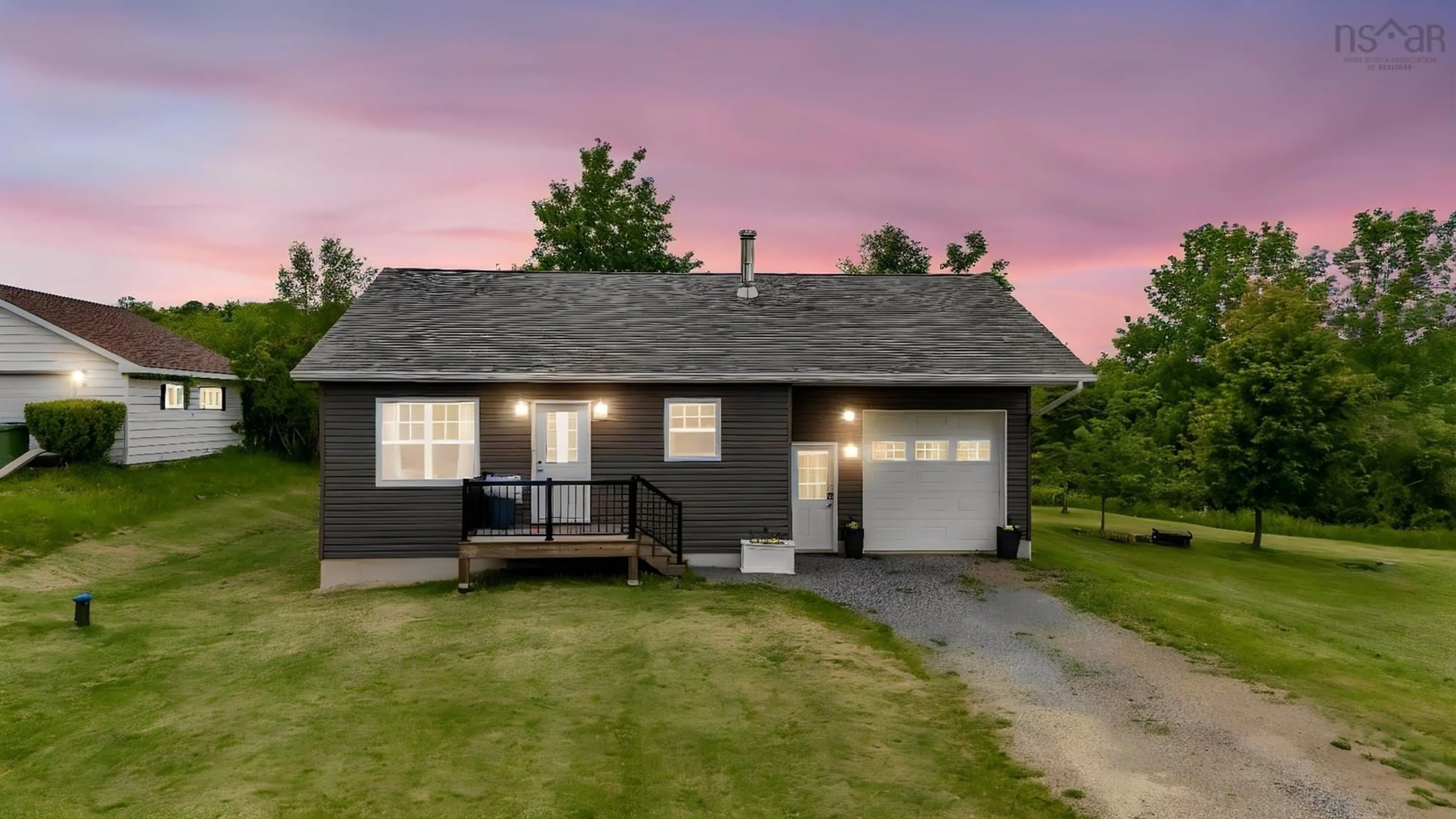 Home with vinyl exterior material, street for 13911 Highway 1, Hants Border Nova Scotia B0P 1P0