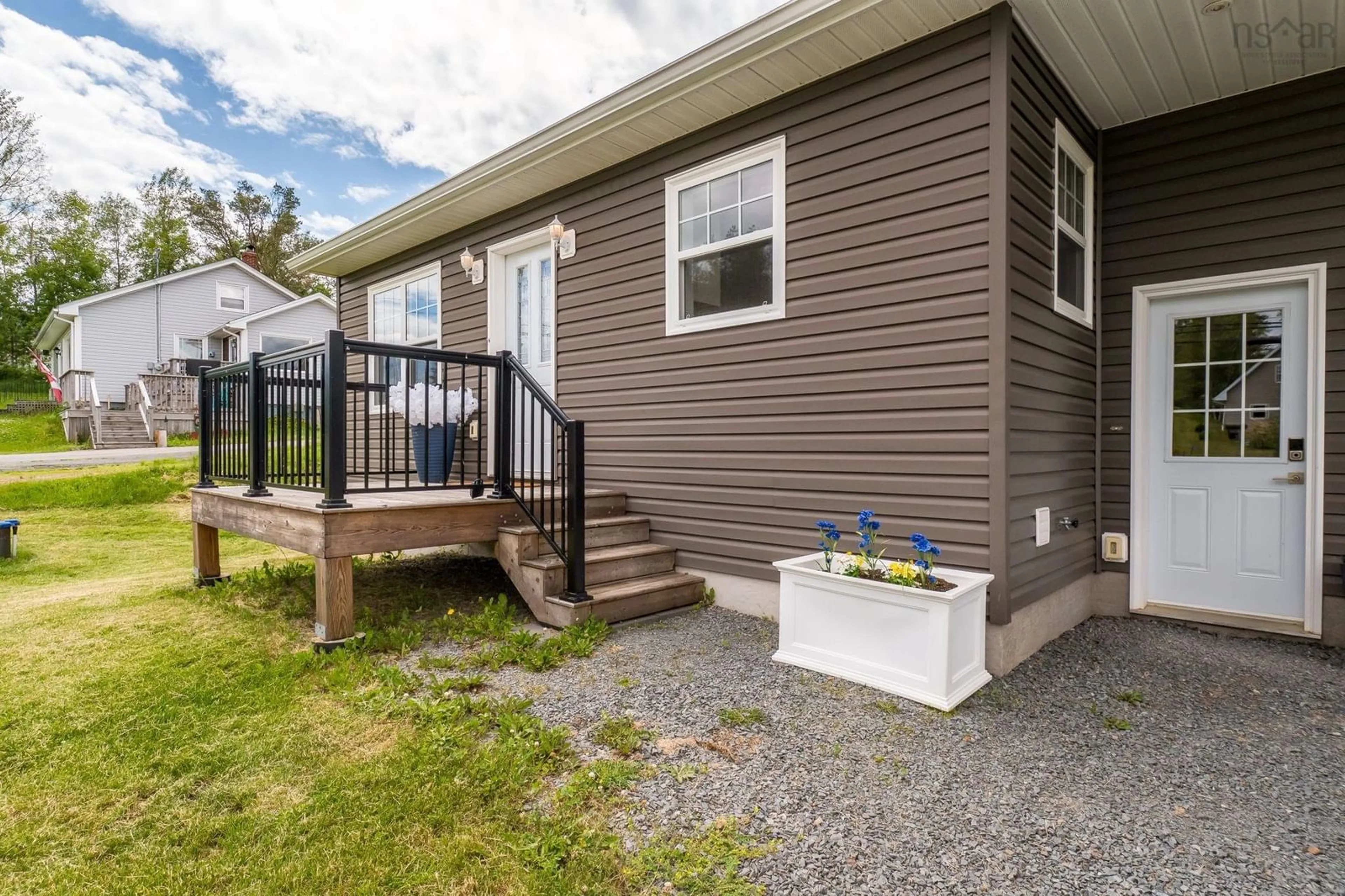 Home with vinyl exterior material, street for 13911 Highway 1, Hants Border Nova Scotia B0P 1P0