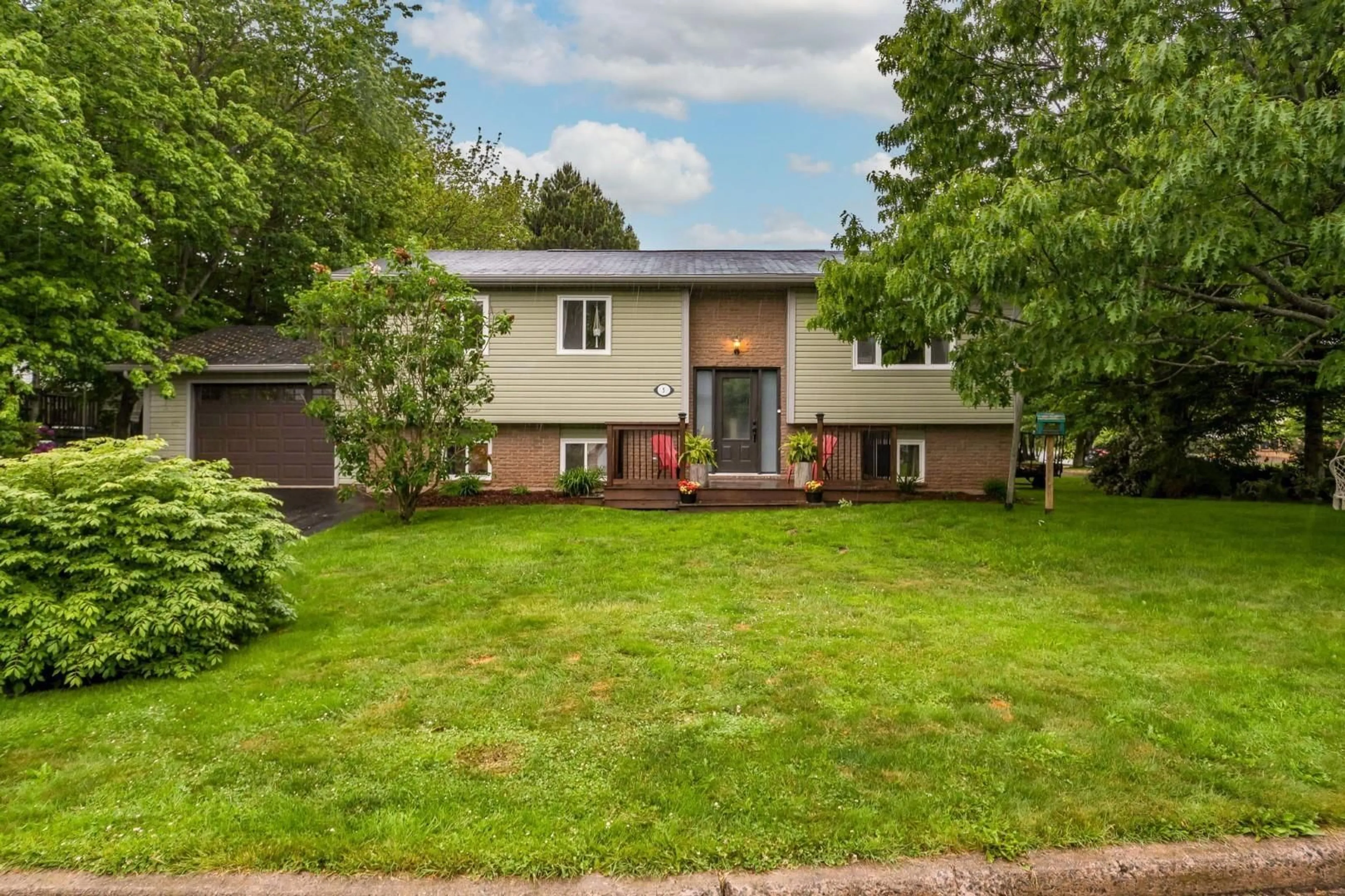 Home with vinyl exterior material, street for 5 Joan Eleanor Dr, Dartmouth Nova Scotia B2W 5Z9