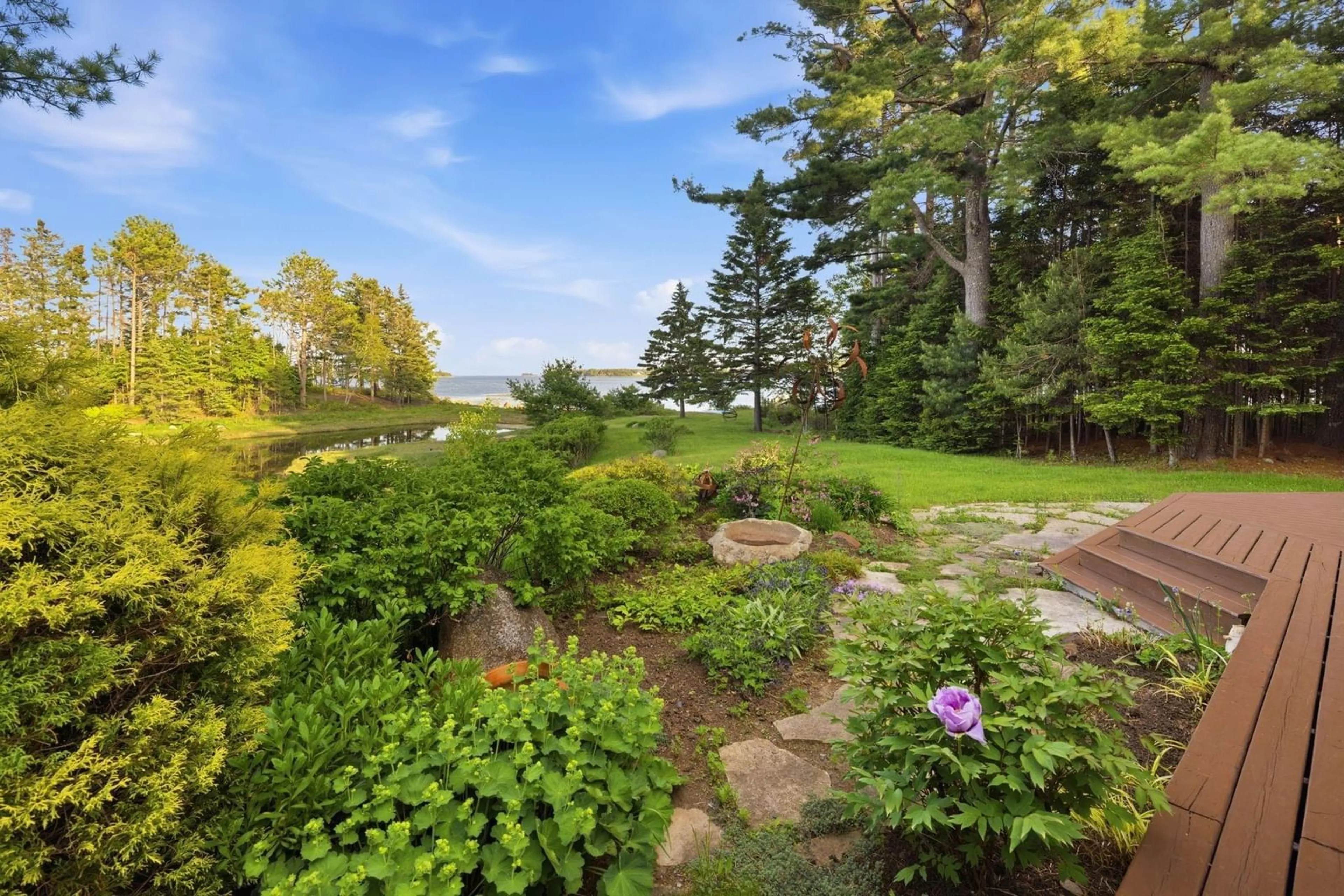 Patio, water/lake/river/ocean view for 22 Heron Point Rd, Martins River Nova Scotia B0J 2E0