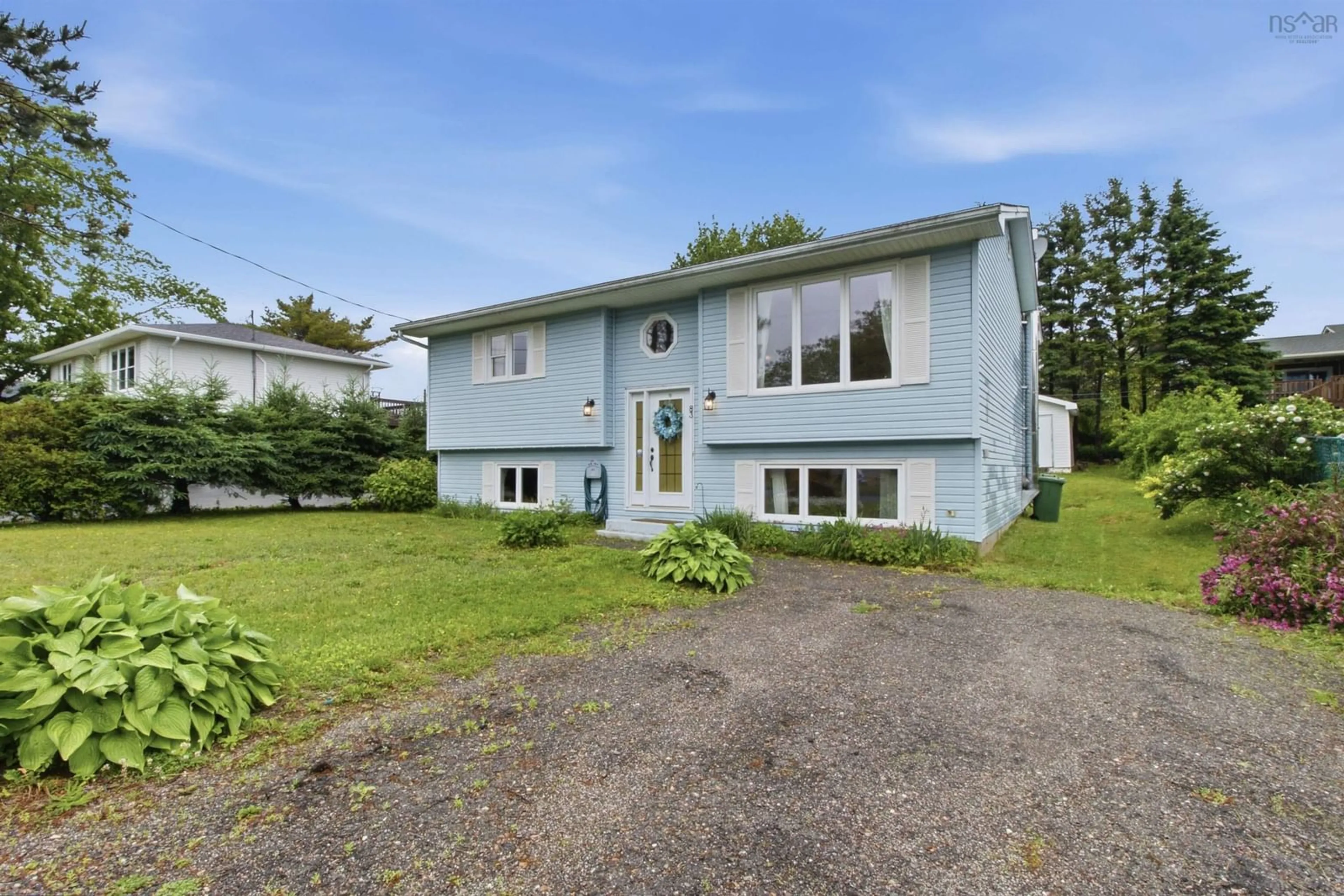 Home with vinyl exterior material, street for 83 Eisener St, Timberlea Nova Scotia B3T 1E4