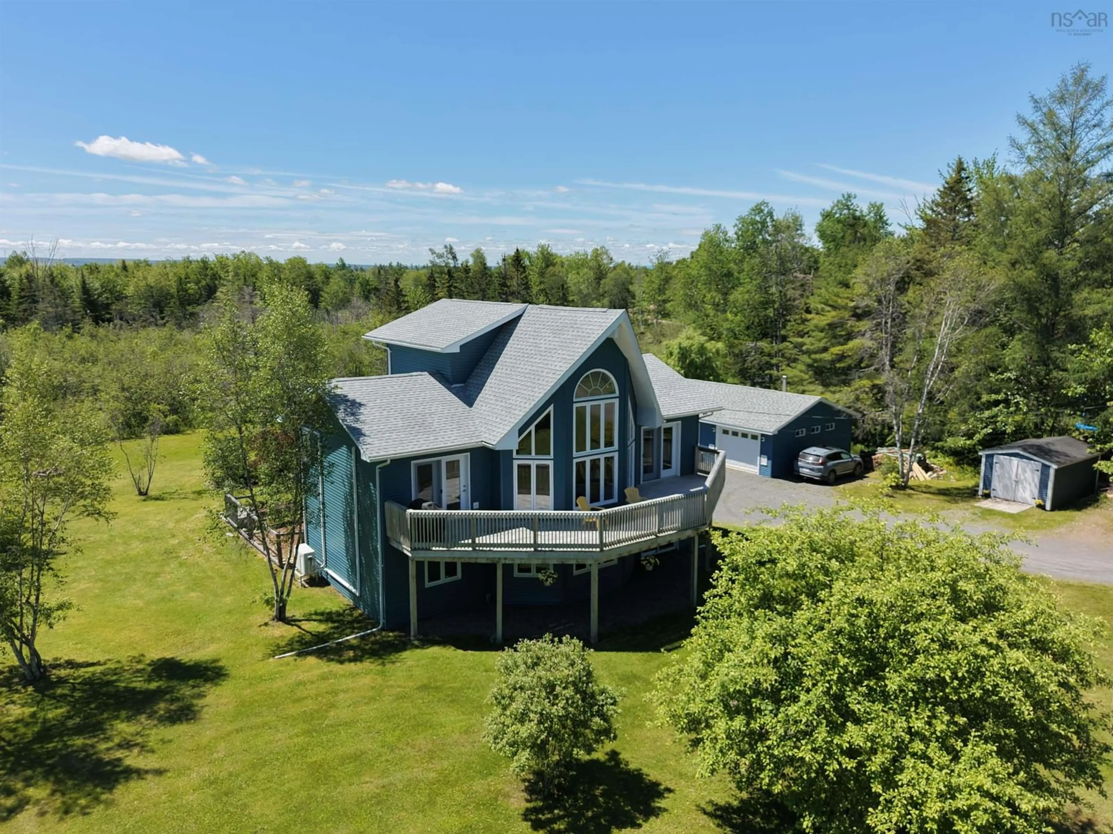 A pic from outside/outdoor area/front of a property/back of a property/a pic from drone, water/lake/river/ocean view for 784 Onslow Mountain Rd, Onslow Mountain Nova Scotia B6L 6R2