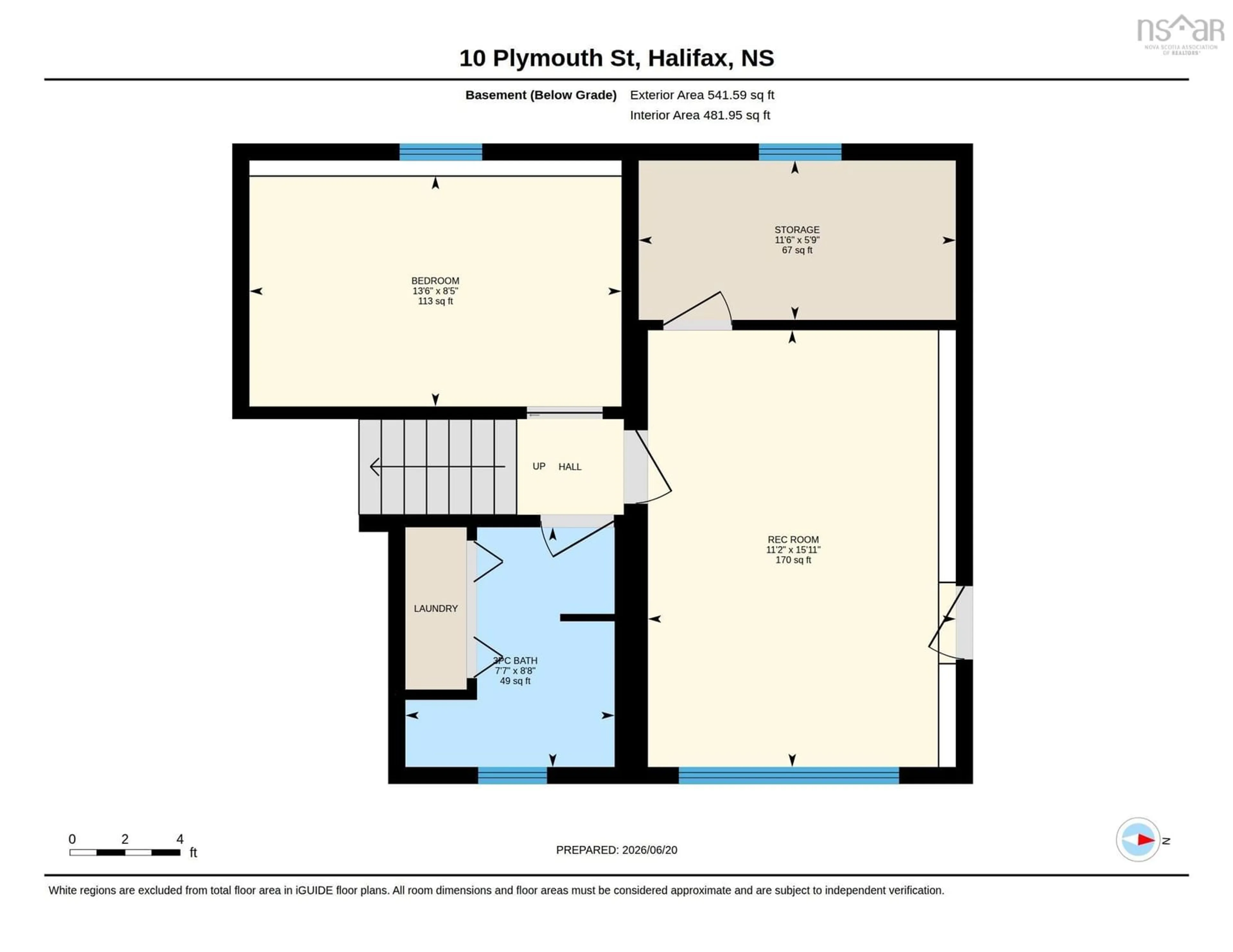 Floor plan for 10 Plymouth Street, Halifax Nova Scotia B3M 2S2