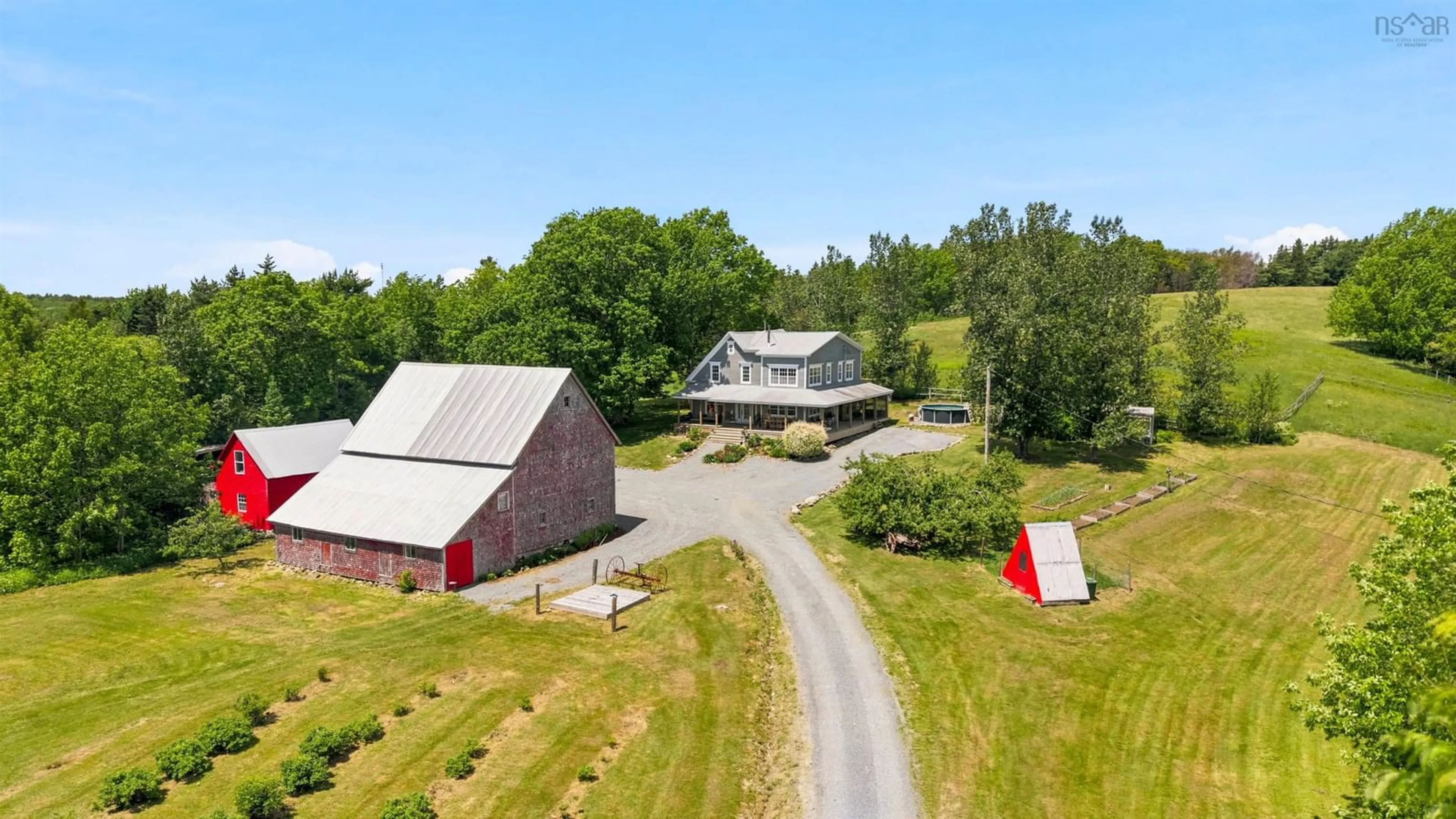 A pic from outside/outdoor area/front of a property/back of a property/a pic from drone, unknown for 59 Dagley Rd, Italy Cross Nova Scotia B4V 0N9