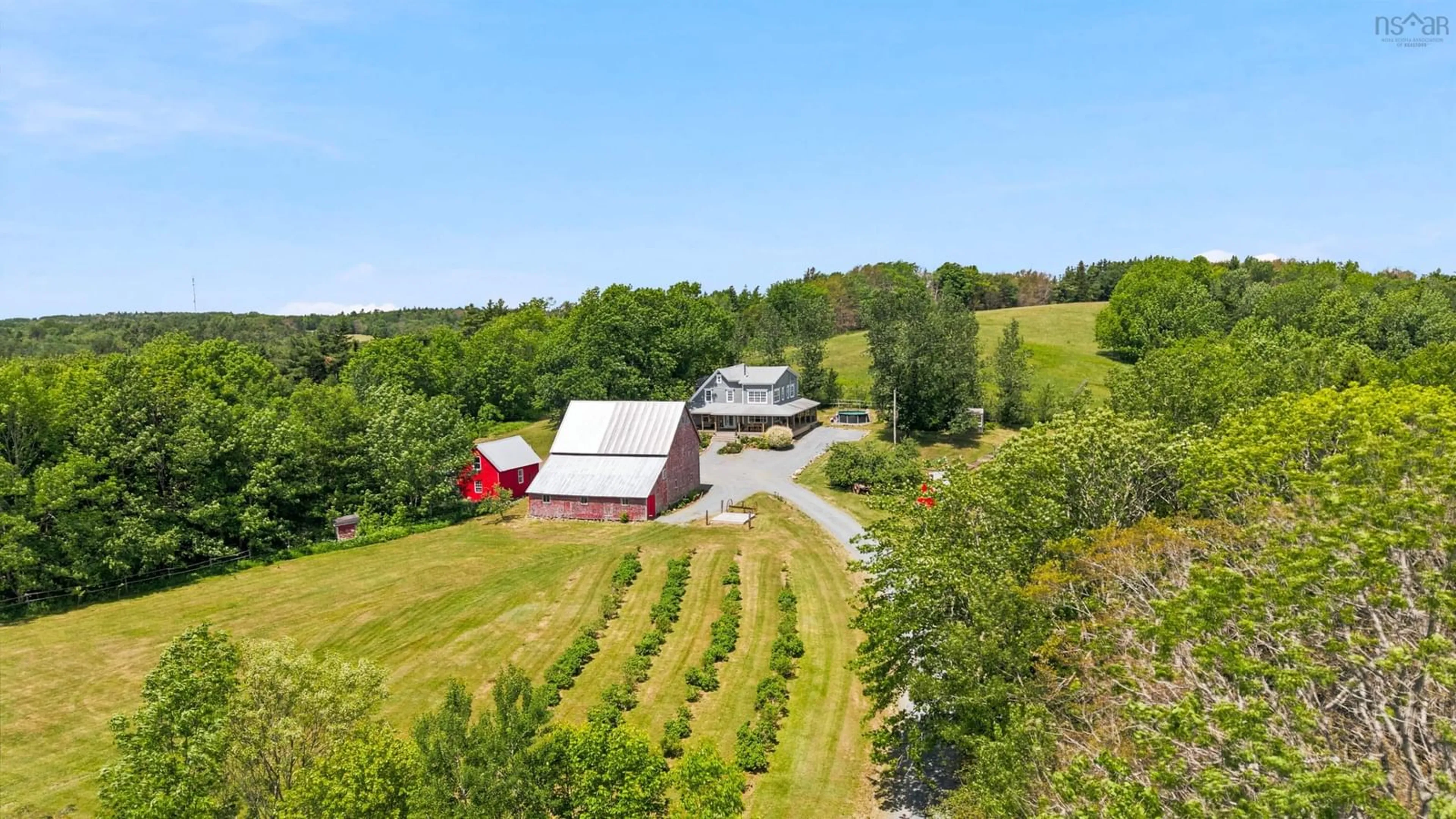 A pic from outside/outdoor area/front of a property/back of a property/a pic from drone, unknown for 59 Dagley Rd, Italy Cross Nova Scotia B4V 0N9