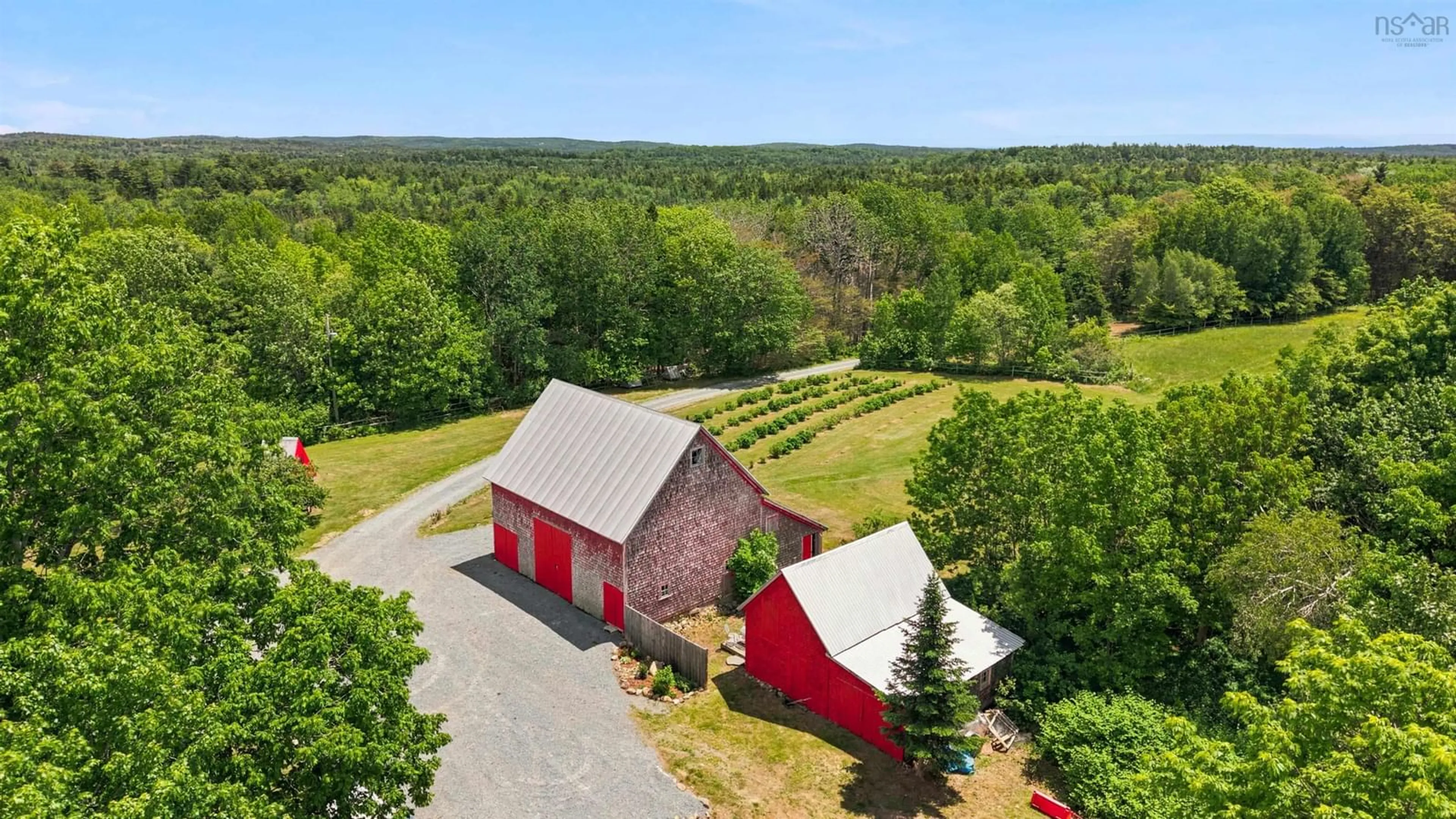 A pic from outside/outdoor area/front of a property/back of a property/a pic from drone, unknown for 59 Dagley Rd, Italy Cross Nova Scotia B4V 0N9