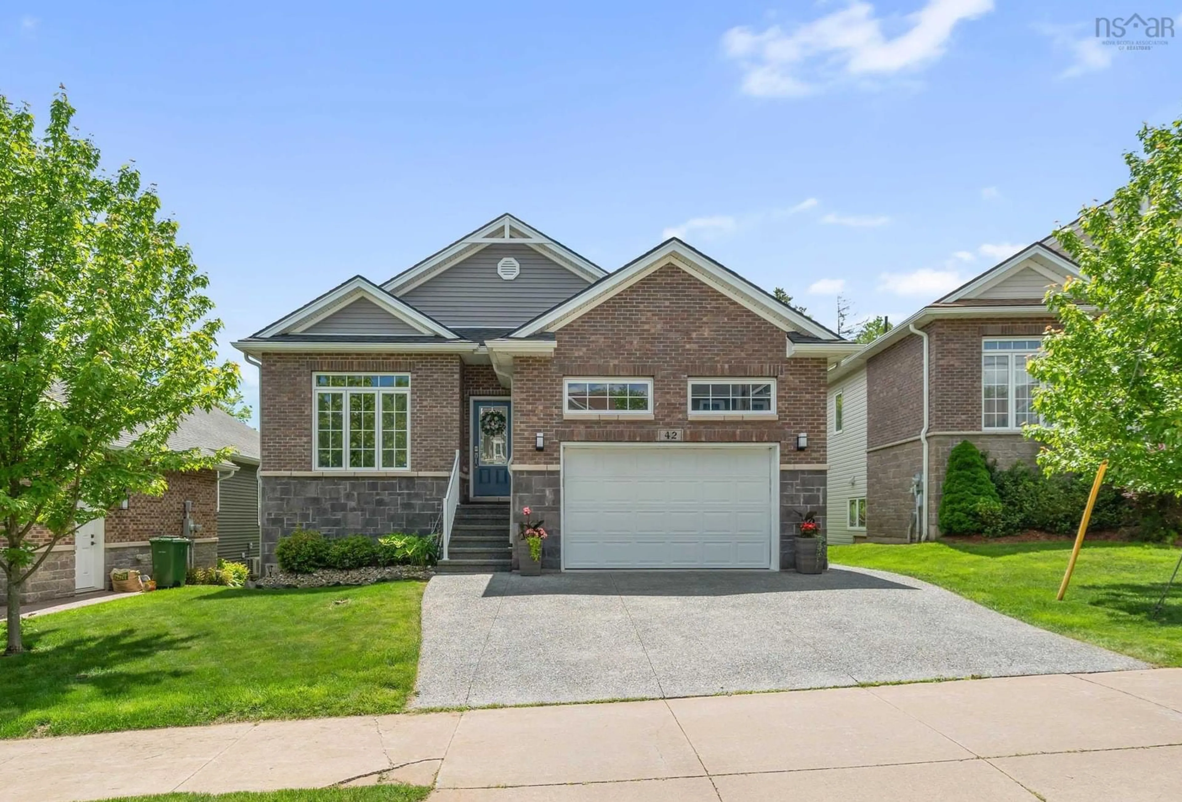 Home with brick exterior material, street for 42 Krause Crt, Dartmouth Nova Scotia B2W 0K9