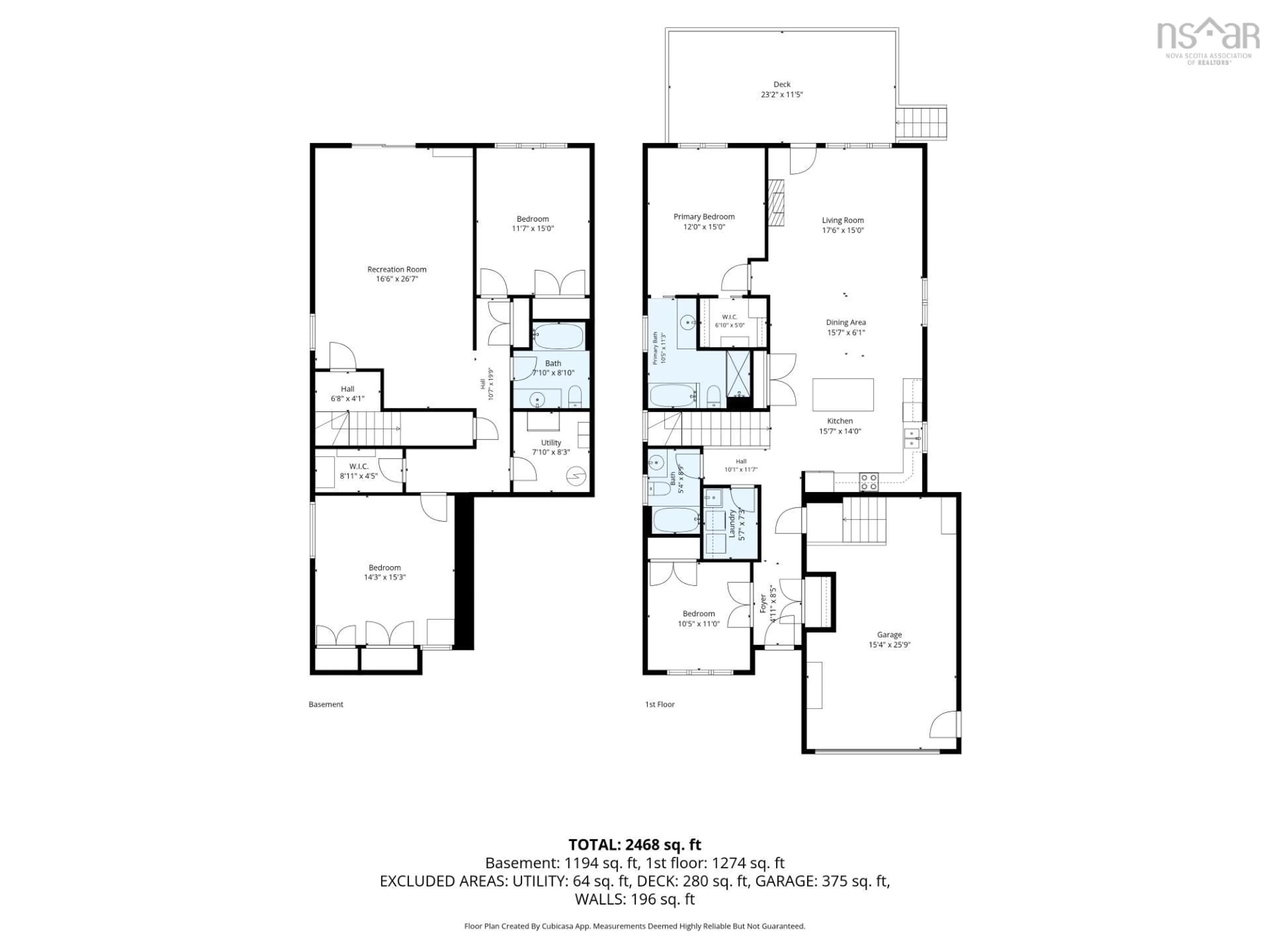 Floor plan for 42 Krause Crt, Dartmouth Nova Scotia B2W 0K9