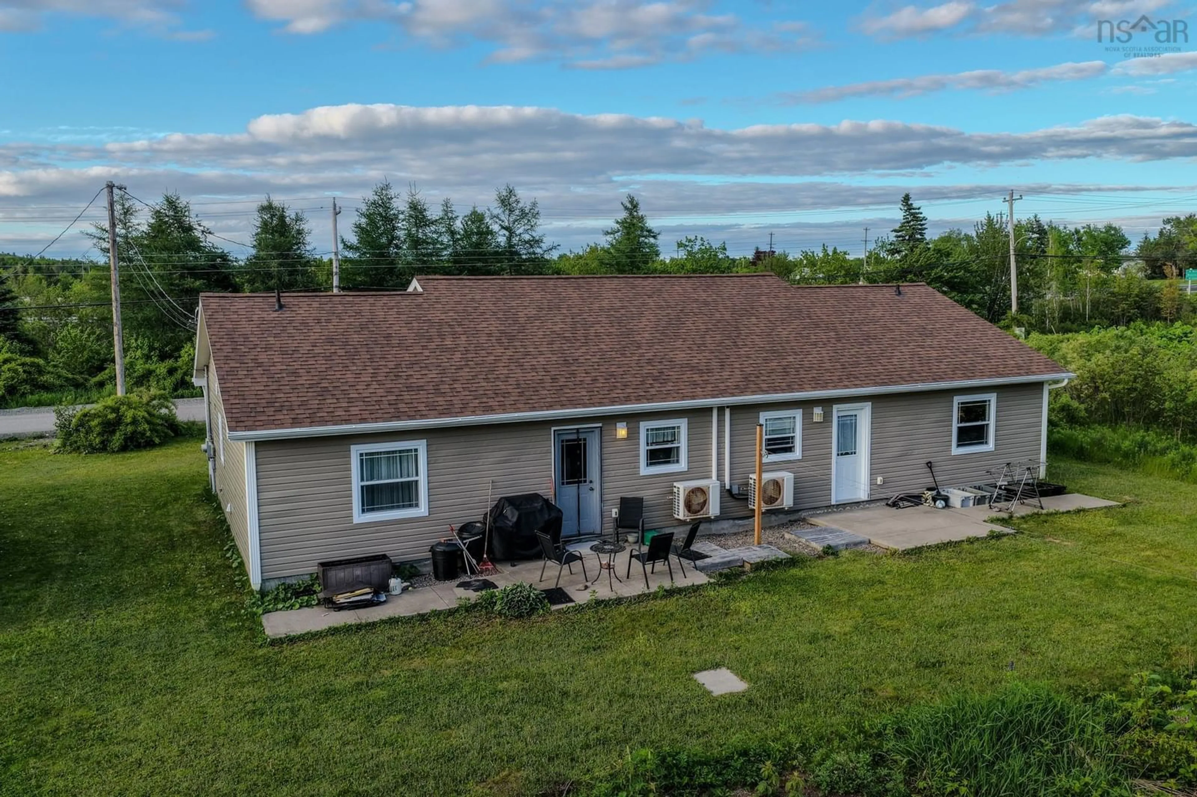 A pic from outside/outdoor area/front of a property/back of a property/a pic from drone, unknown for 33 Deerfield Dr, Coxheath Nova Scotia B1R 2K4