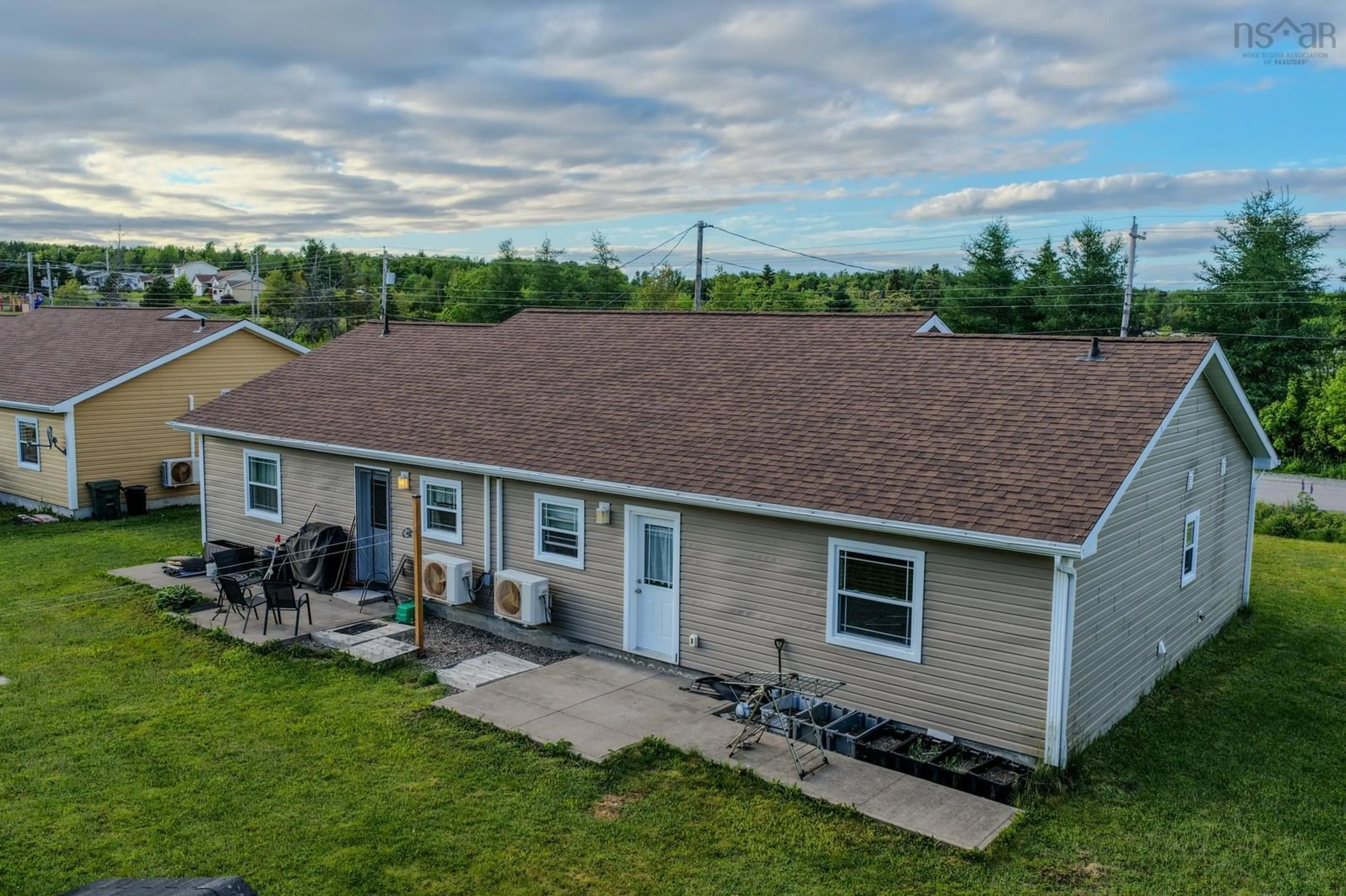 A pic from outside/outdoor area/front of a property/back of a property/a pic from drone, unknown for 33 Deerfield Dr, Coxheath Nova Scotia B1R 2K4