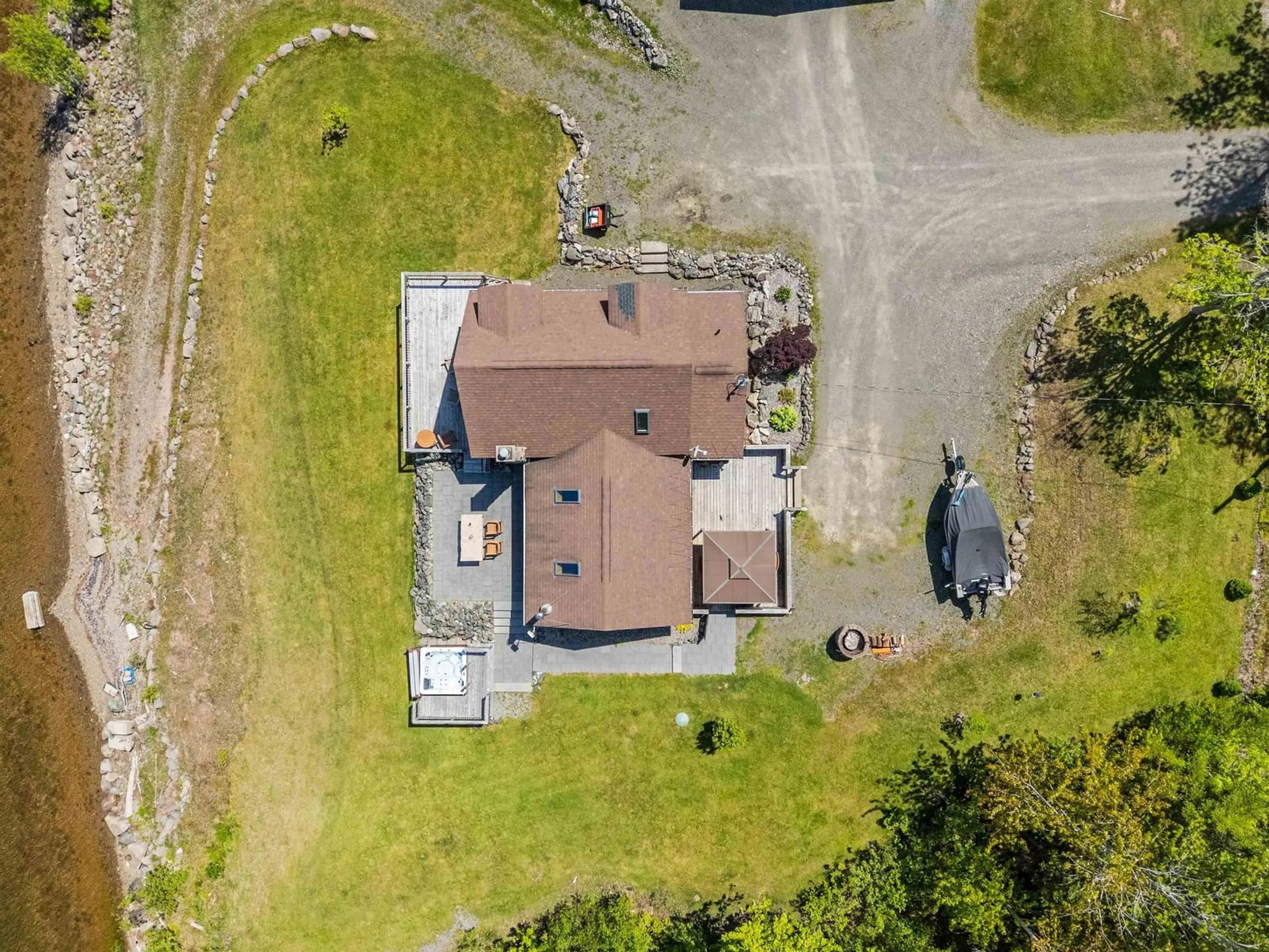 A pic from outside/outdoor area/front of a property/back of a property/a pic from drone, unknown for 761 Stoney Point Rd, Stoney Point Nova Scotia B0E 2K0