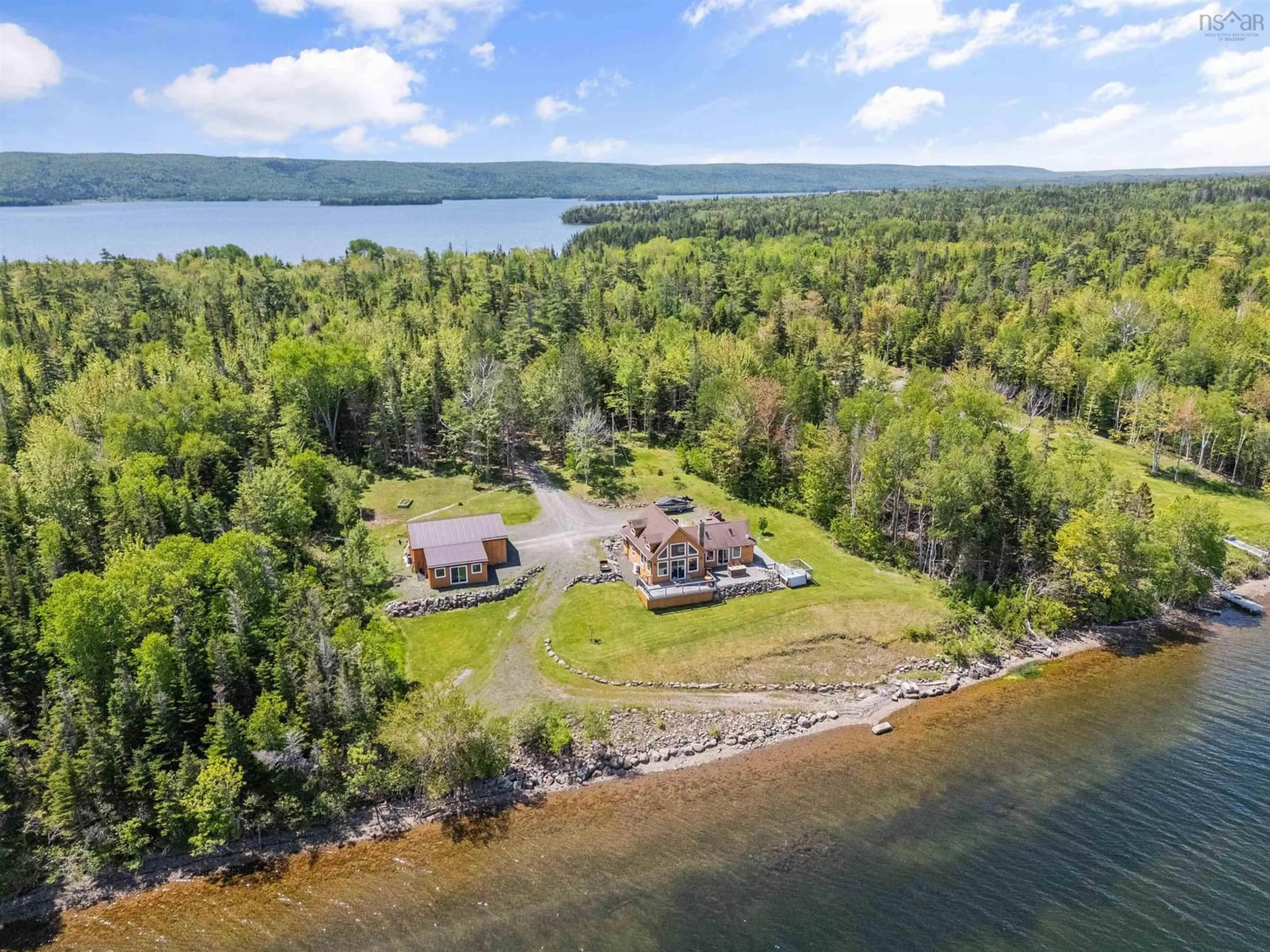 A pic from outside/outdoor area/front of a property/back of a property/a pic from drone, water/lake/river/ocean view for 761 Stoney Point Rd, Stoney Point Nova Scotia B0E 2K0