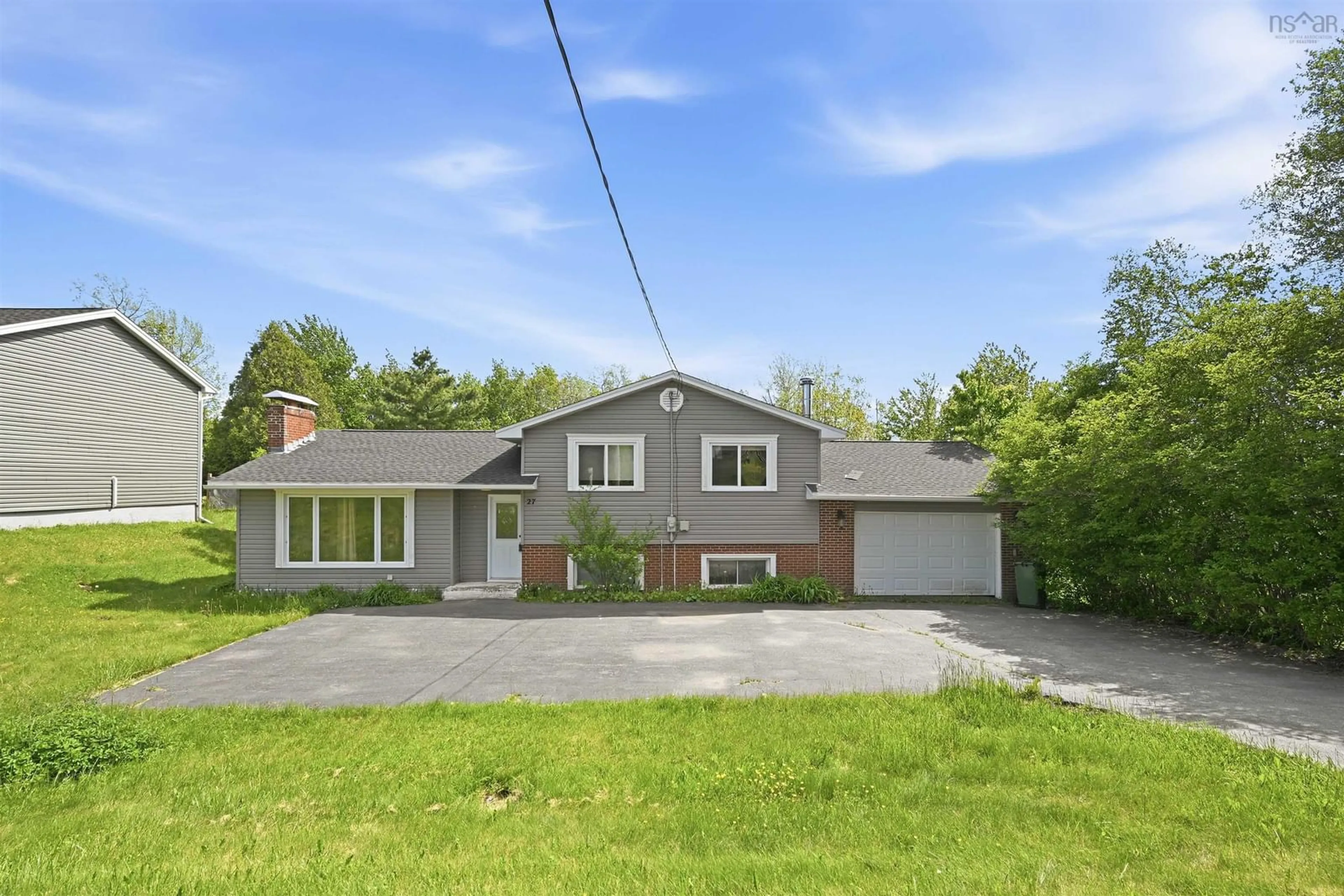 A pic from outside/outdoor area/front of a property/back of a property/a pic from drone, street for 27 Grove Crt, Beaver Bank Nova Scotia B4G 1B7